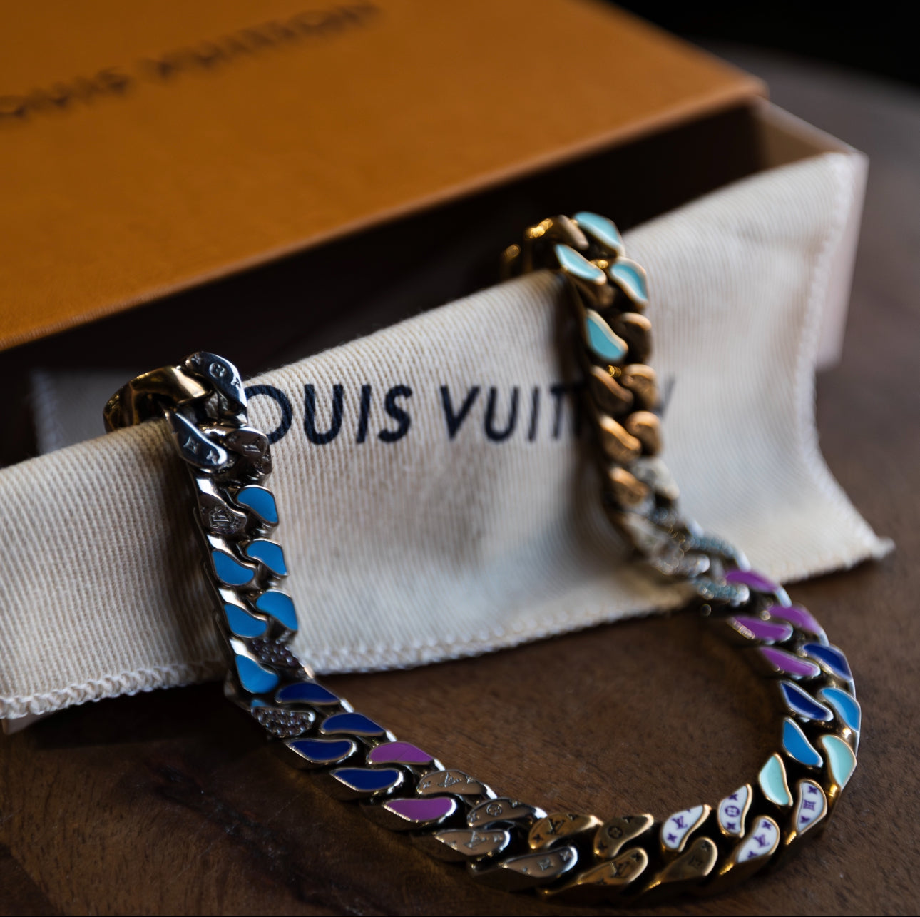 Chainlink Patches Necklace