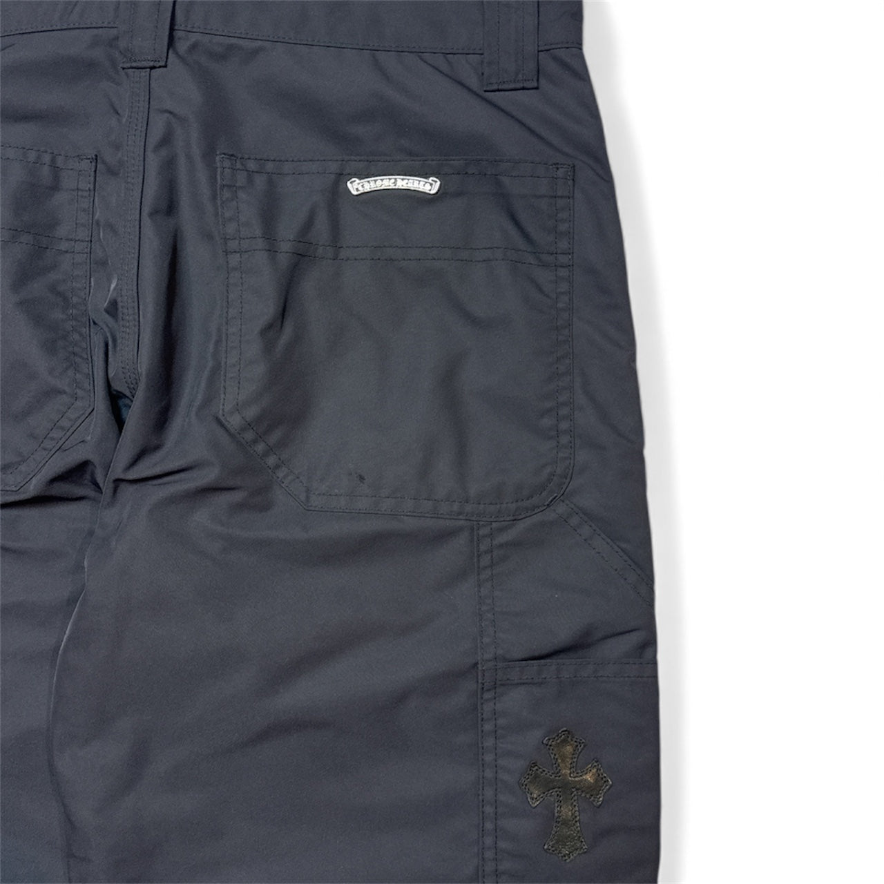 Chrome Hearts Nylon & Leather Work Pants