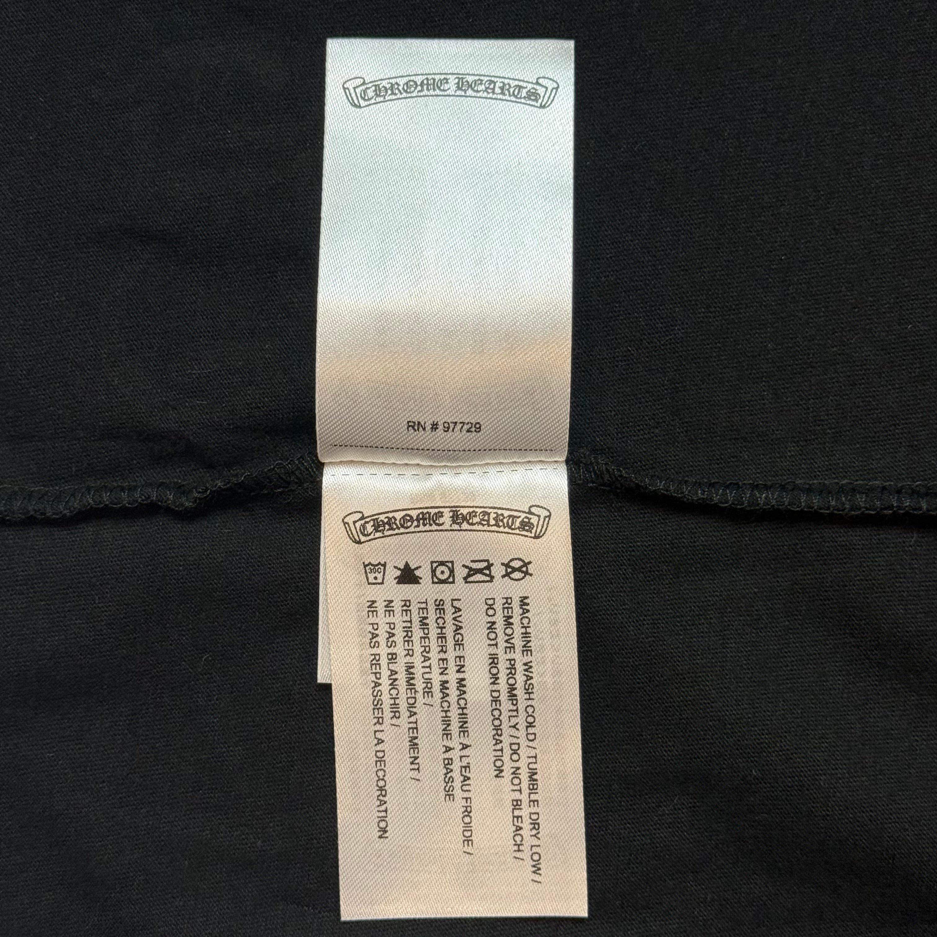 Pink Neck Logo Long Sleeve Tee