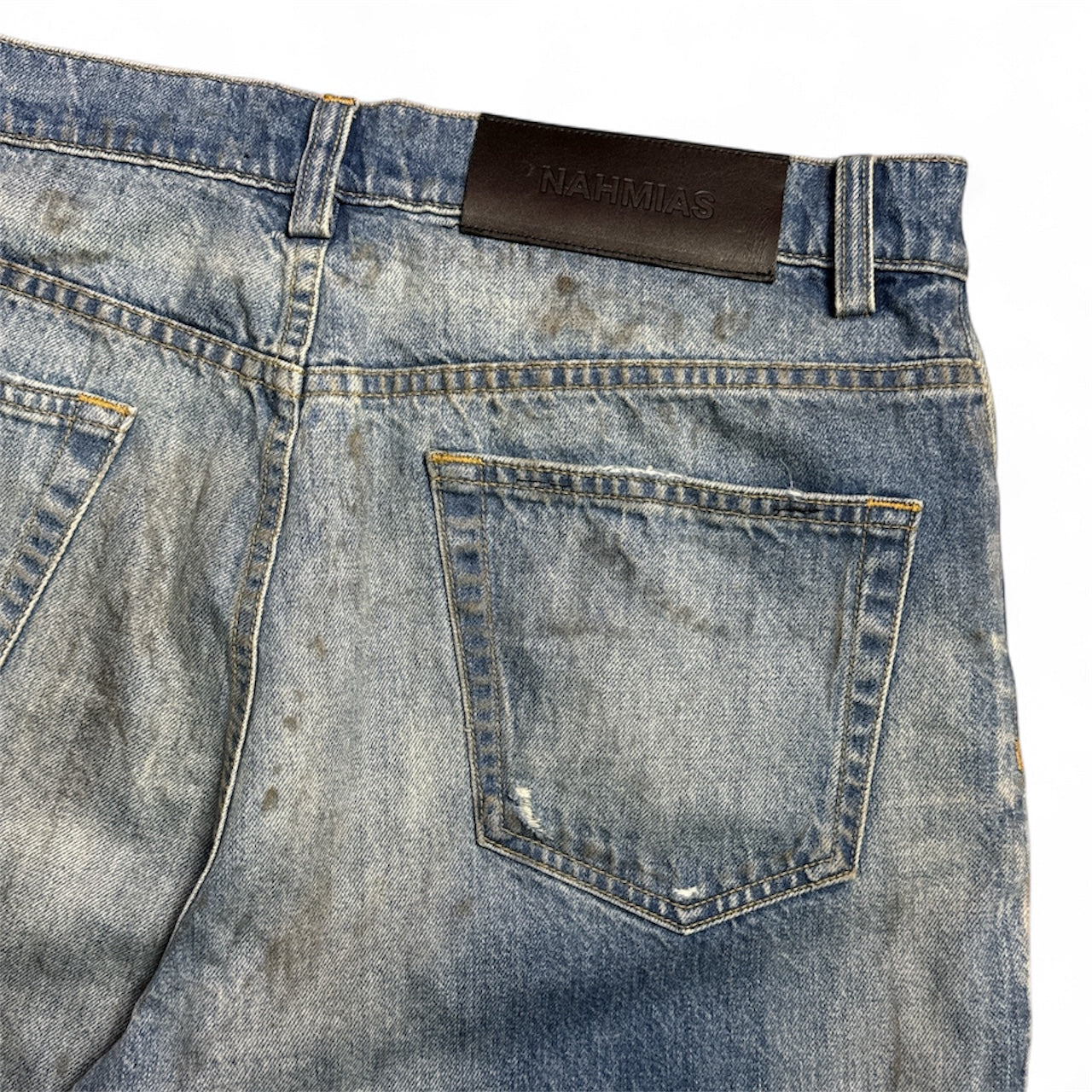 Wide Leg Distressed Jeans