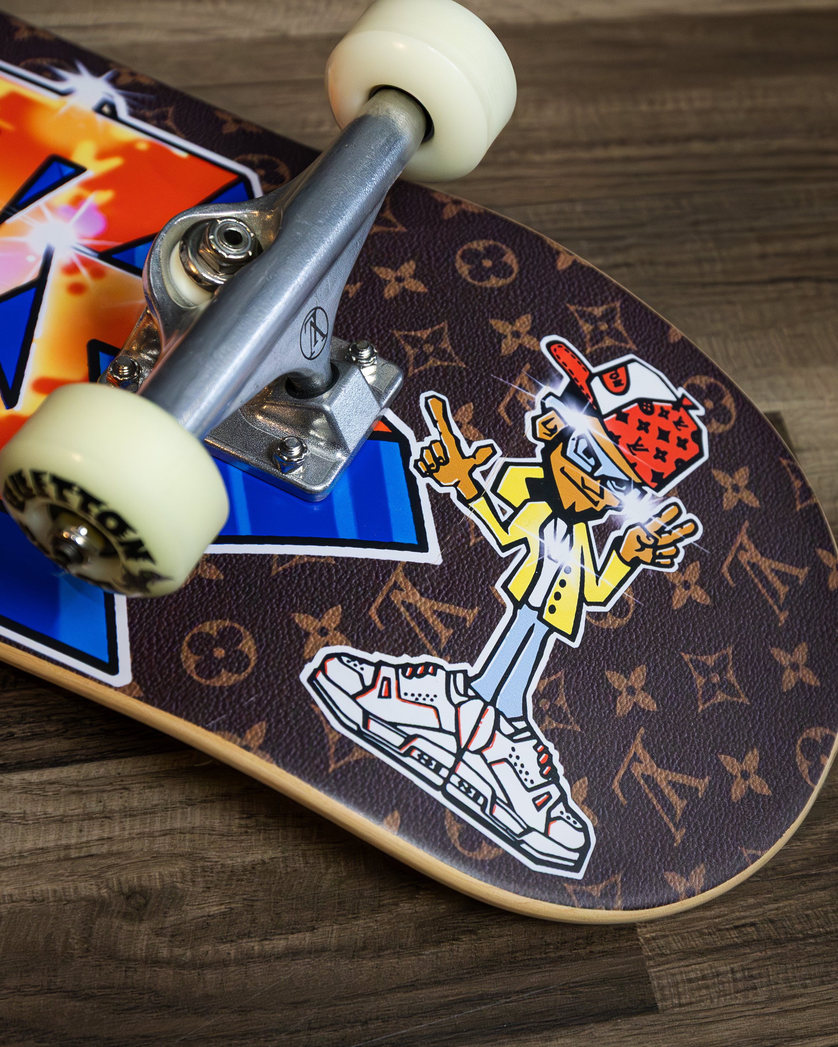 Monogram Graffiti Skateboard