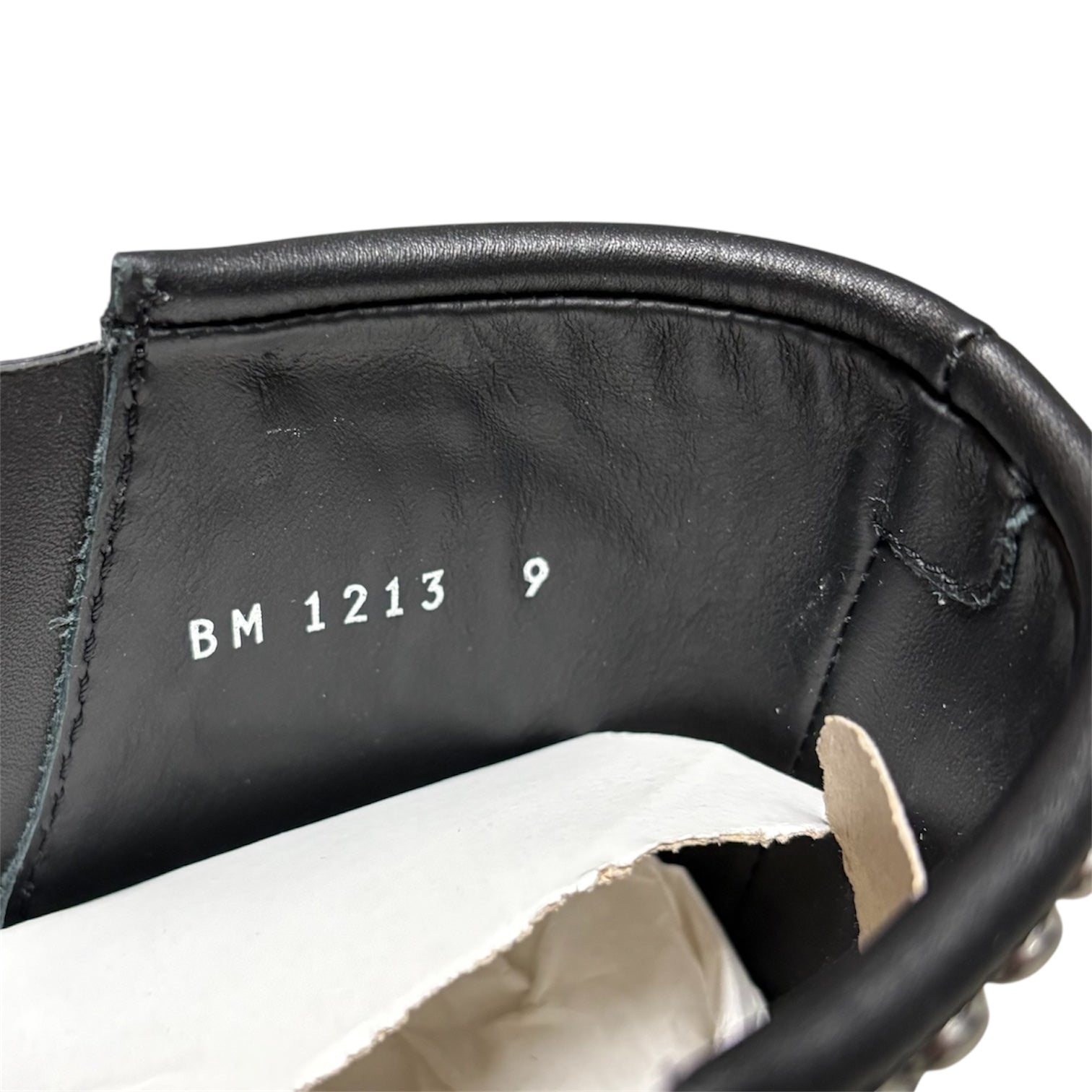 Studded Calfskin Engineer Boot