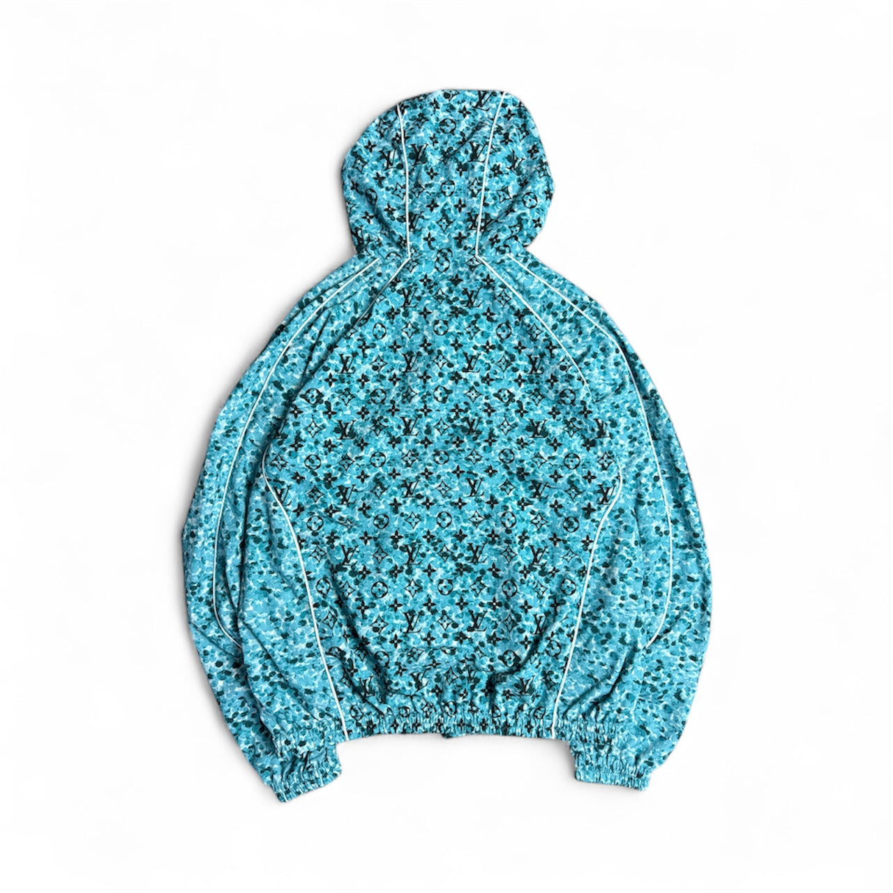 Blue Pointilism Monogram Windbreaker