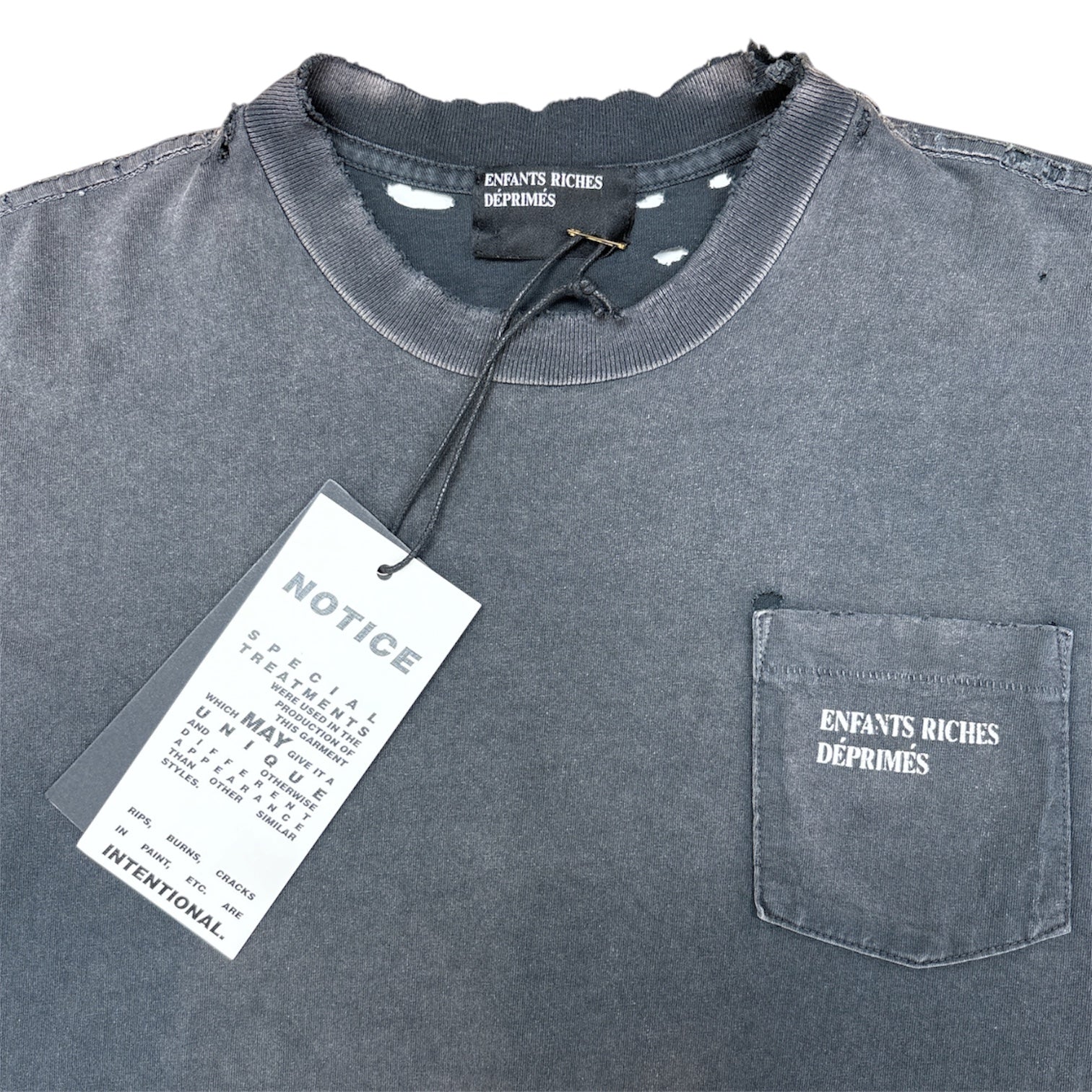 Thrashed Classic Logo Pocket T-Shirt