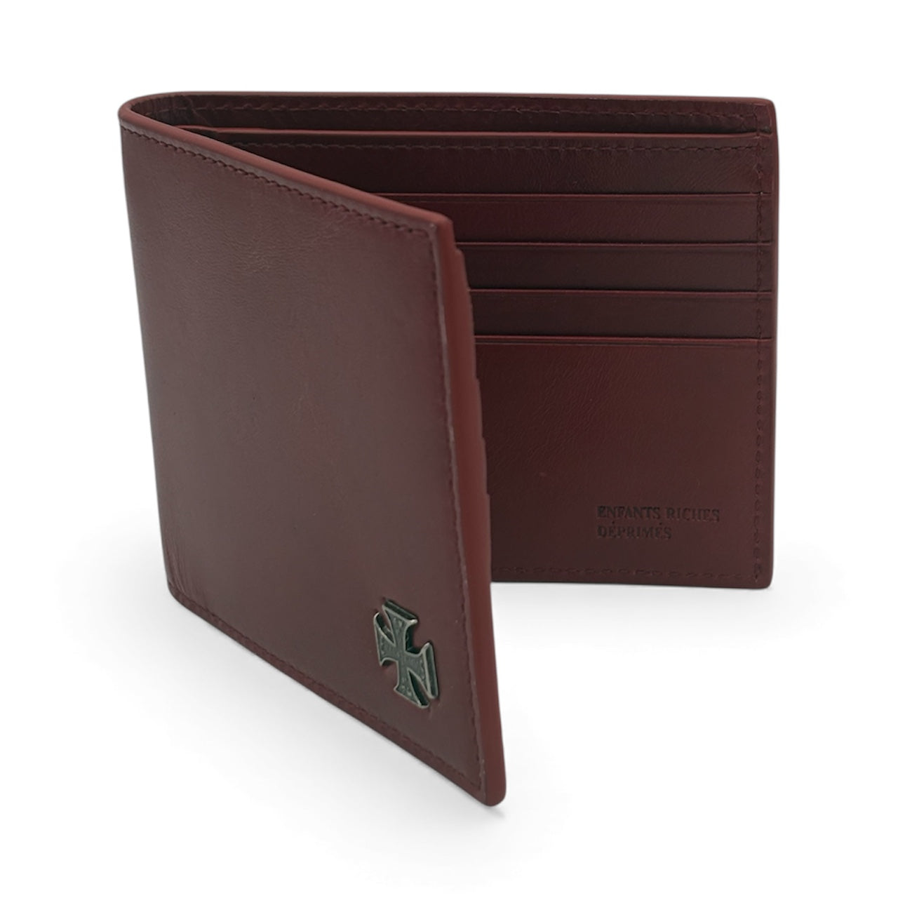 Cross Emblem Leather Wallet