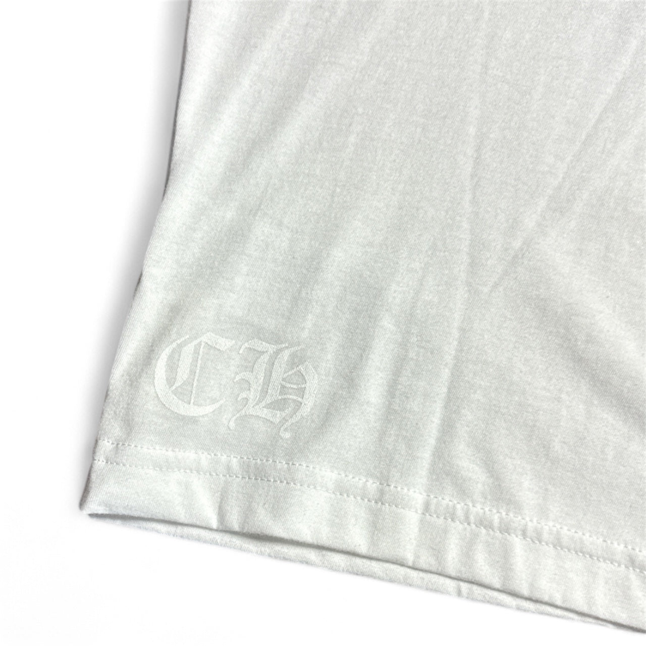Neck Logo Tee (White/Blue)
