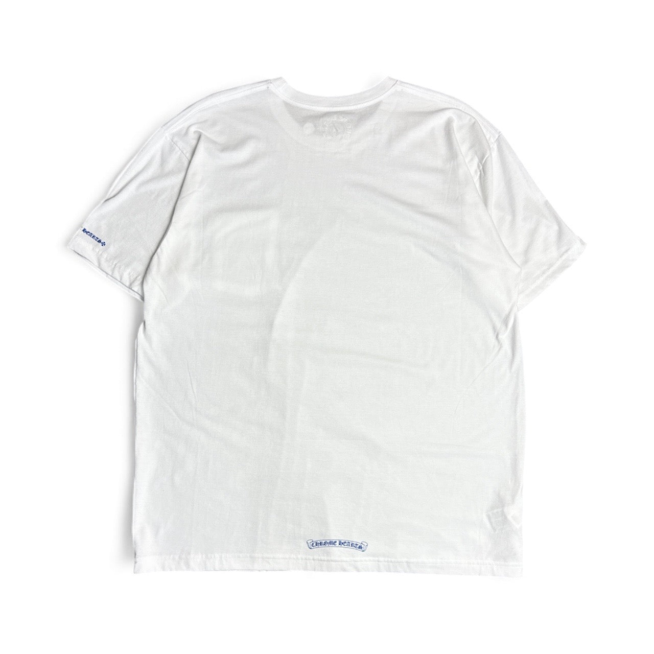 Neck Logo Tee (White/Blue)