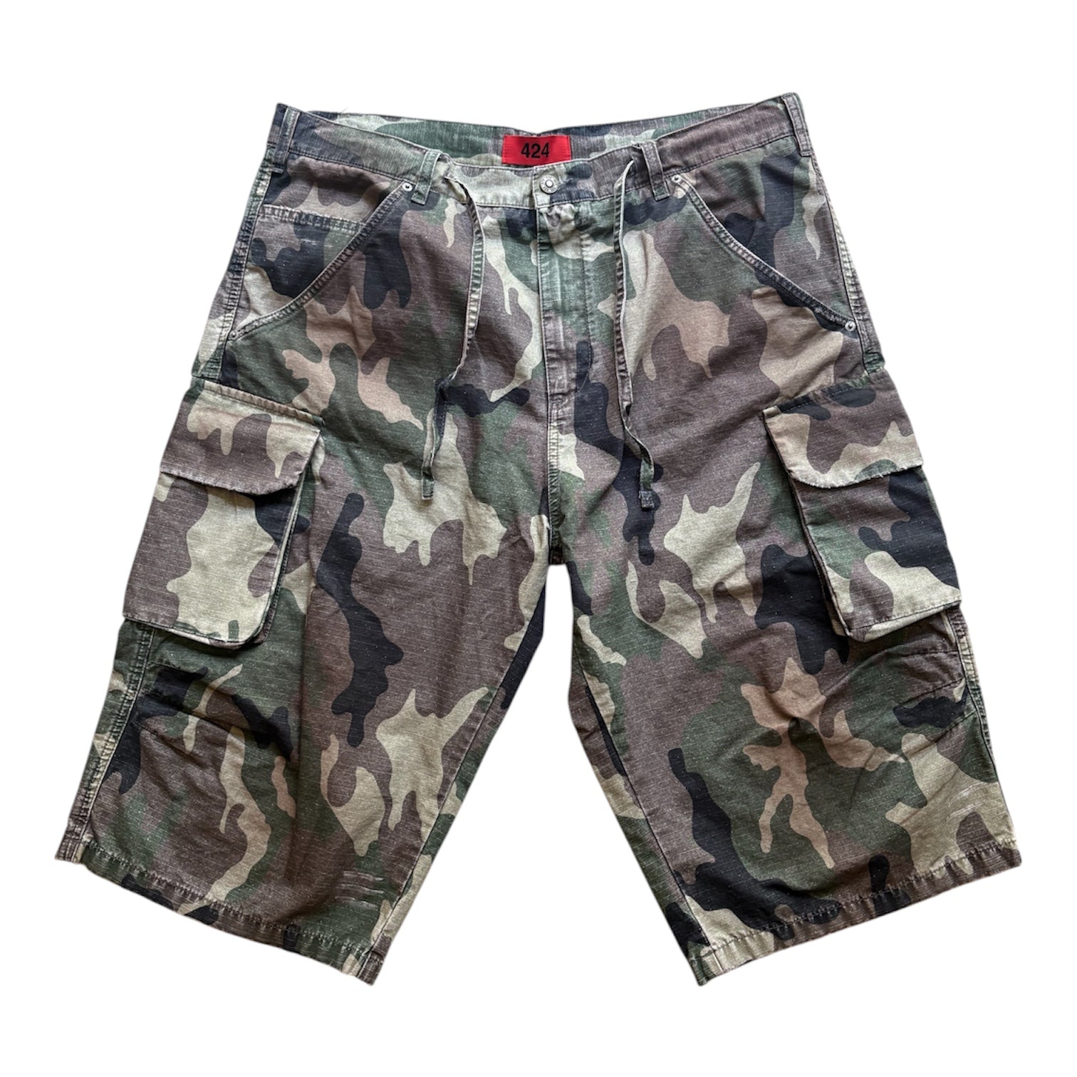Camouflage Ripstop Cargo Shorts