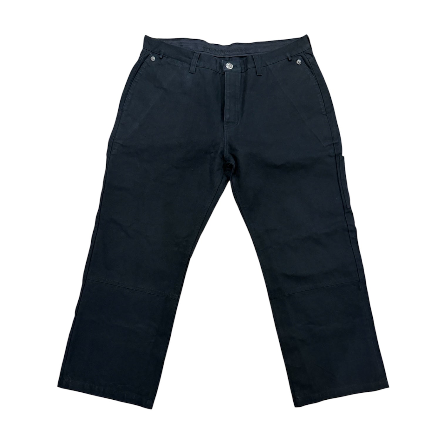 Cross Patch Hidden Knee Work Pants