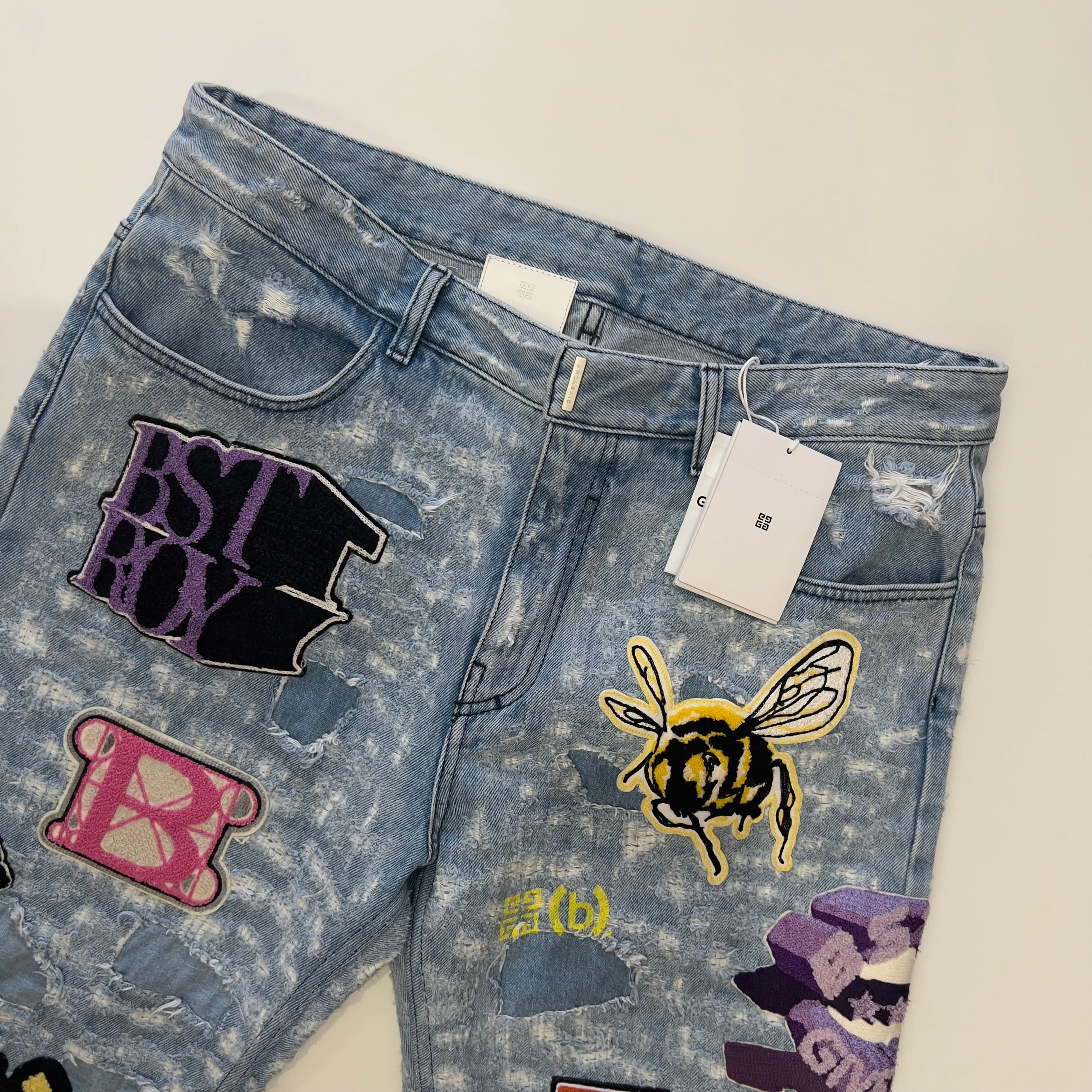 Bstroy Embroidered Patch Denim