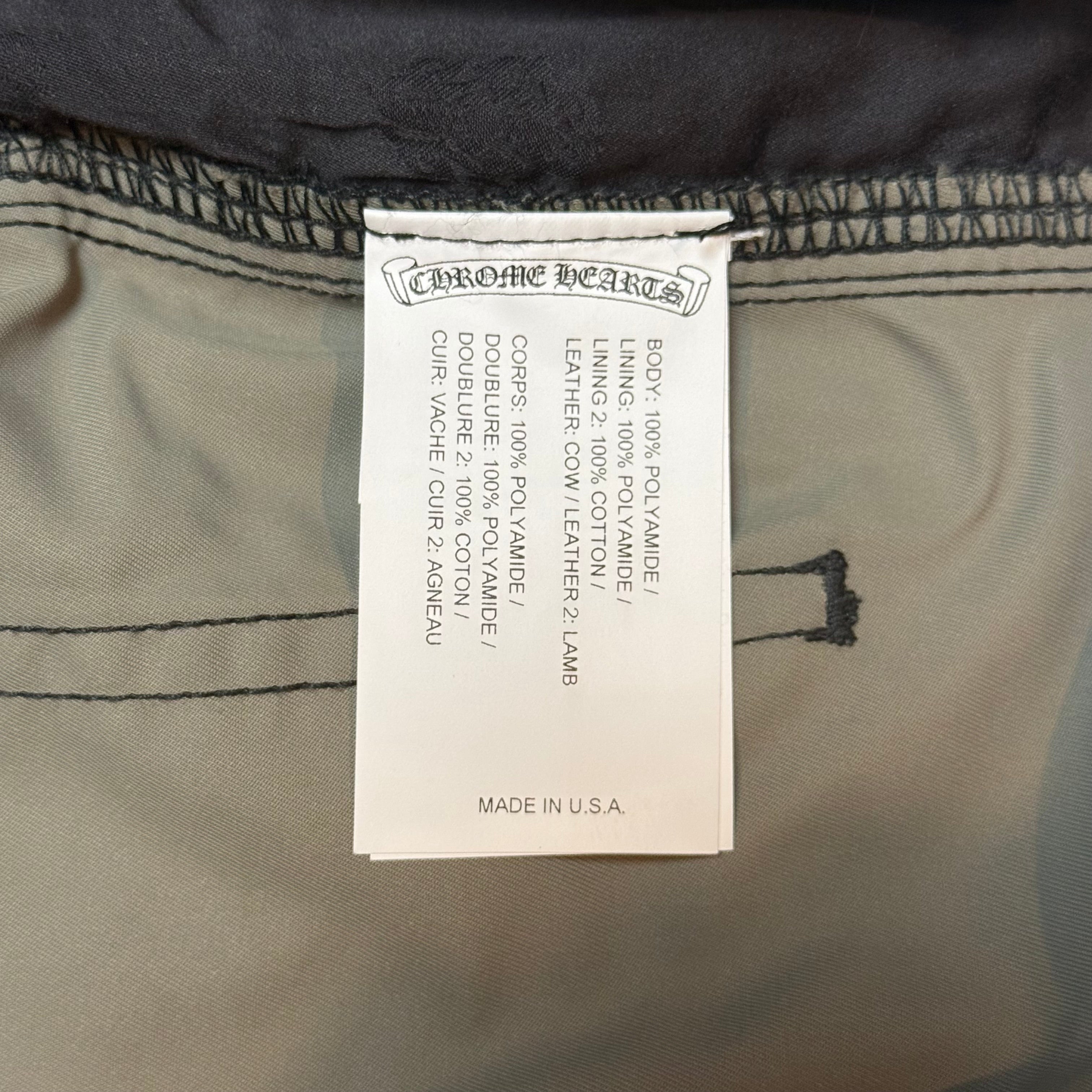 Chrome Hearts Nylon & Leather Work Pants