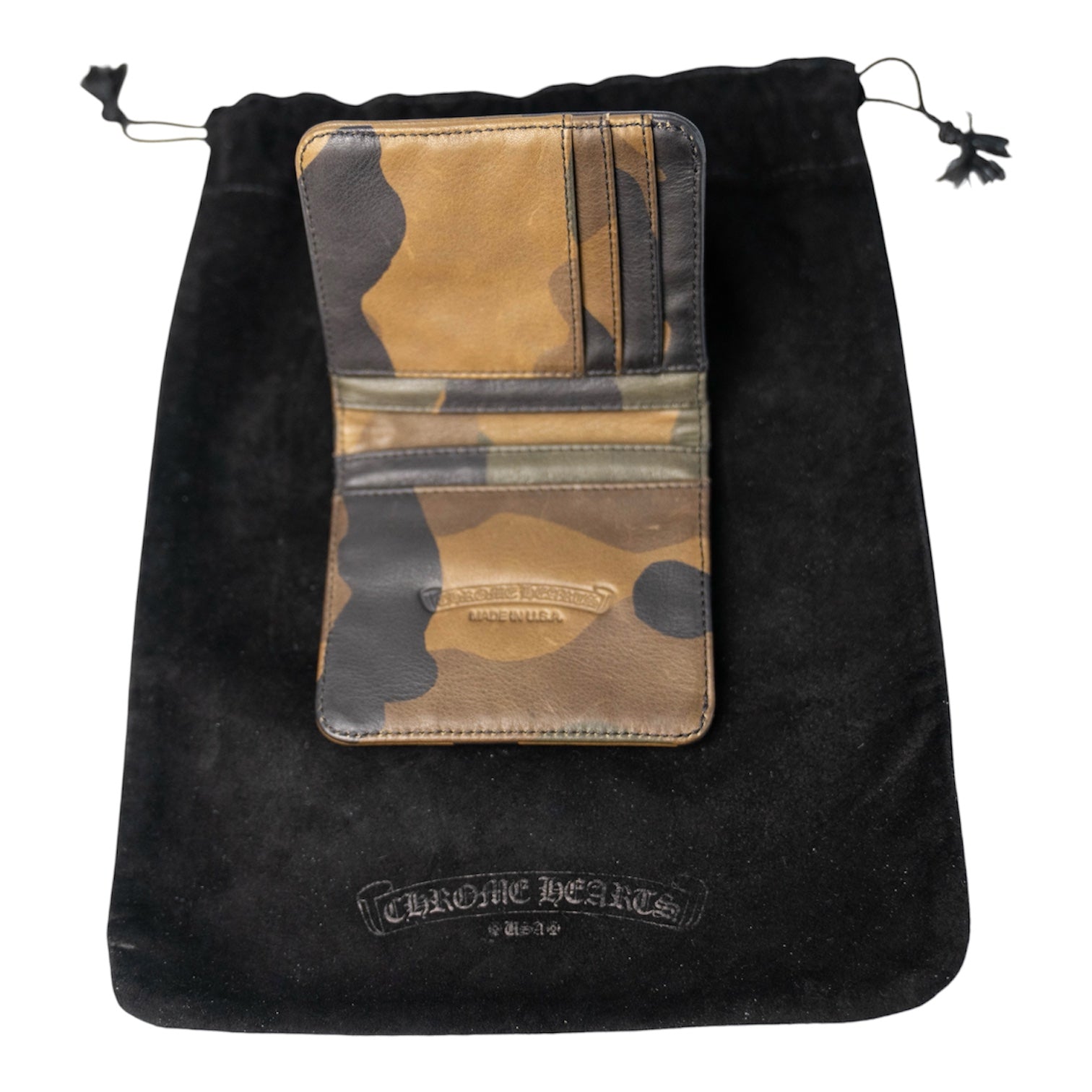 Camouflage Leather Bifold Wallet