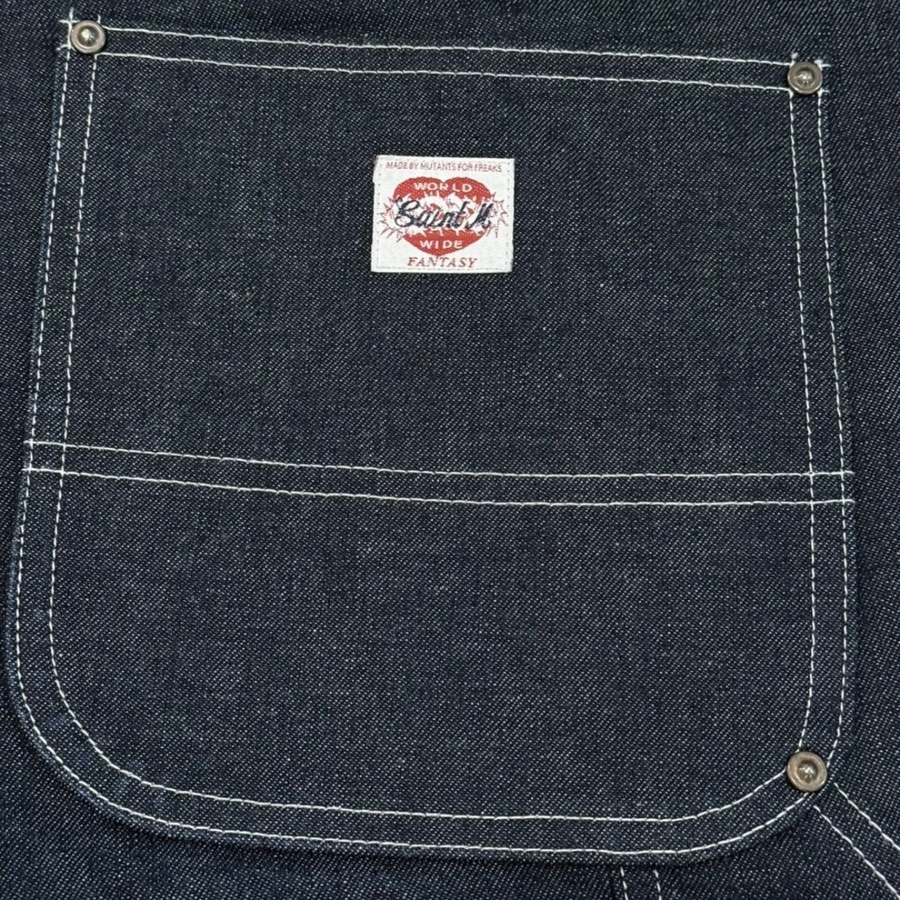 Straight Leg Logo Appliquéd Denim Shorts