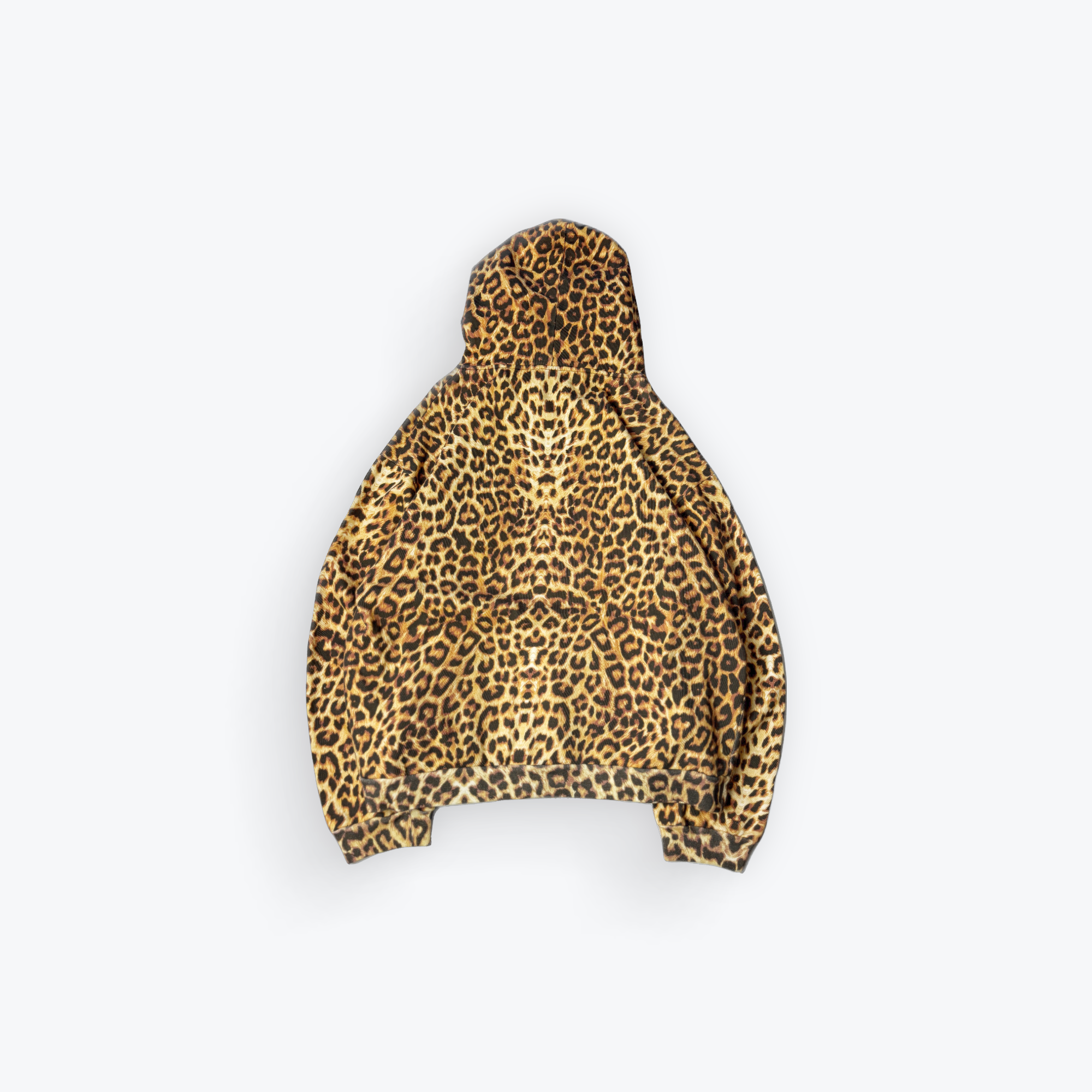 Heidi Slimane Leopard Print Hoodie