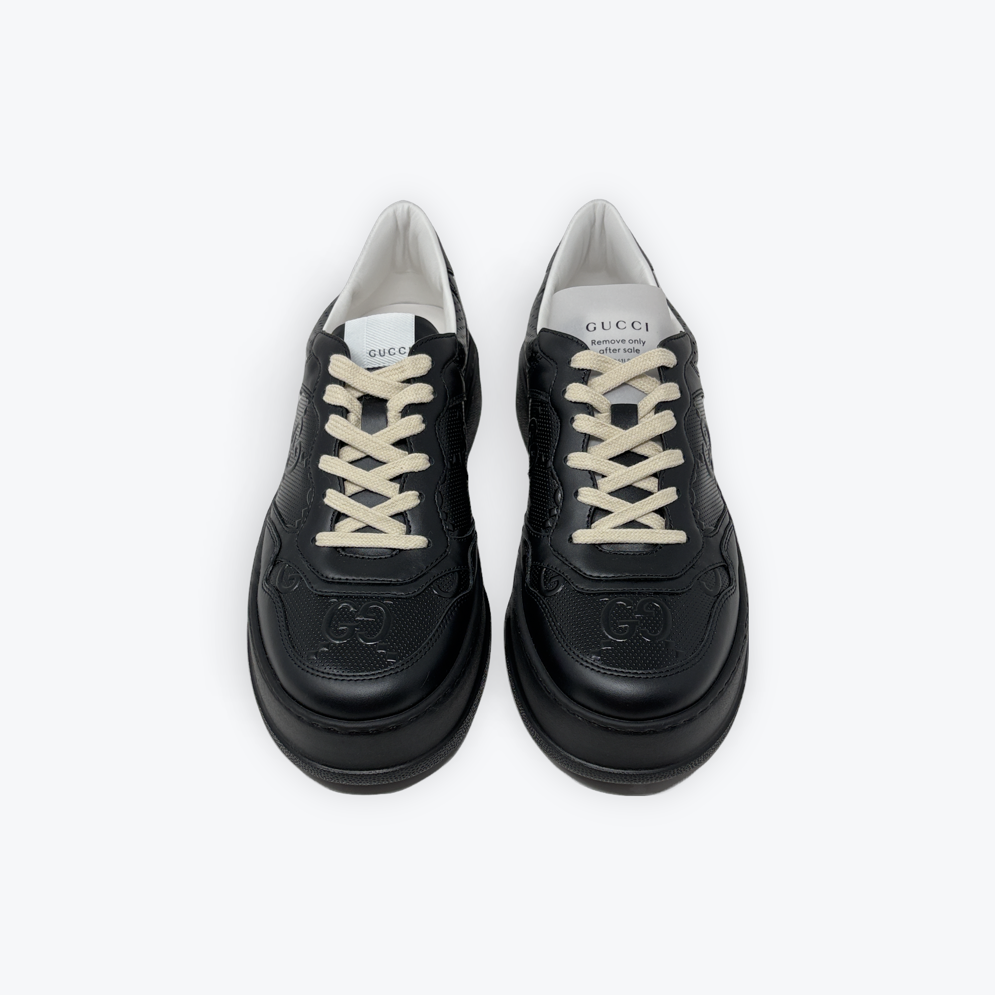 GG Embossed Leather Trainers