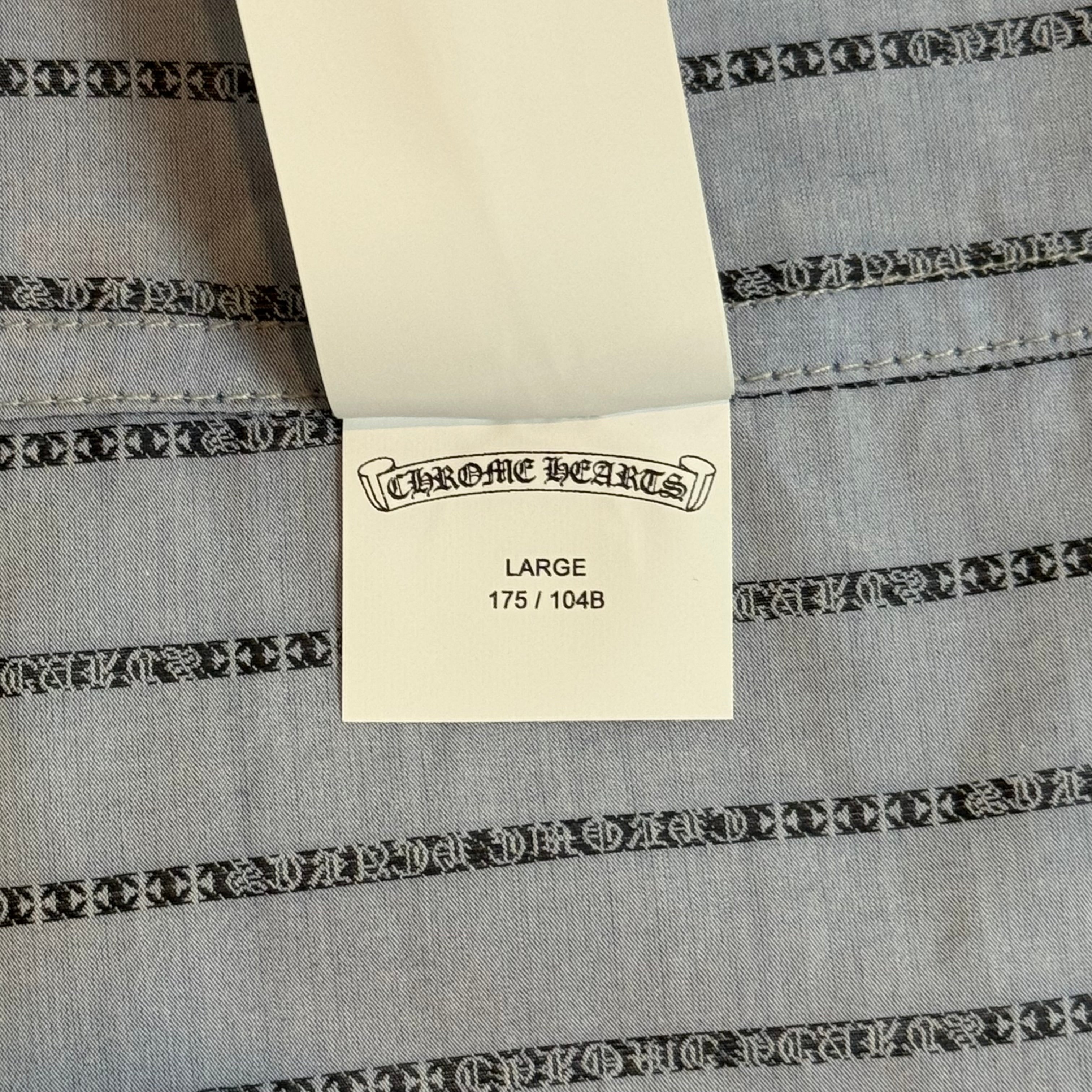 “Loose Ends” Spell Out Pinstripe Button Up Shirt