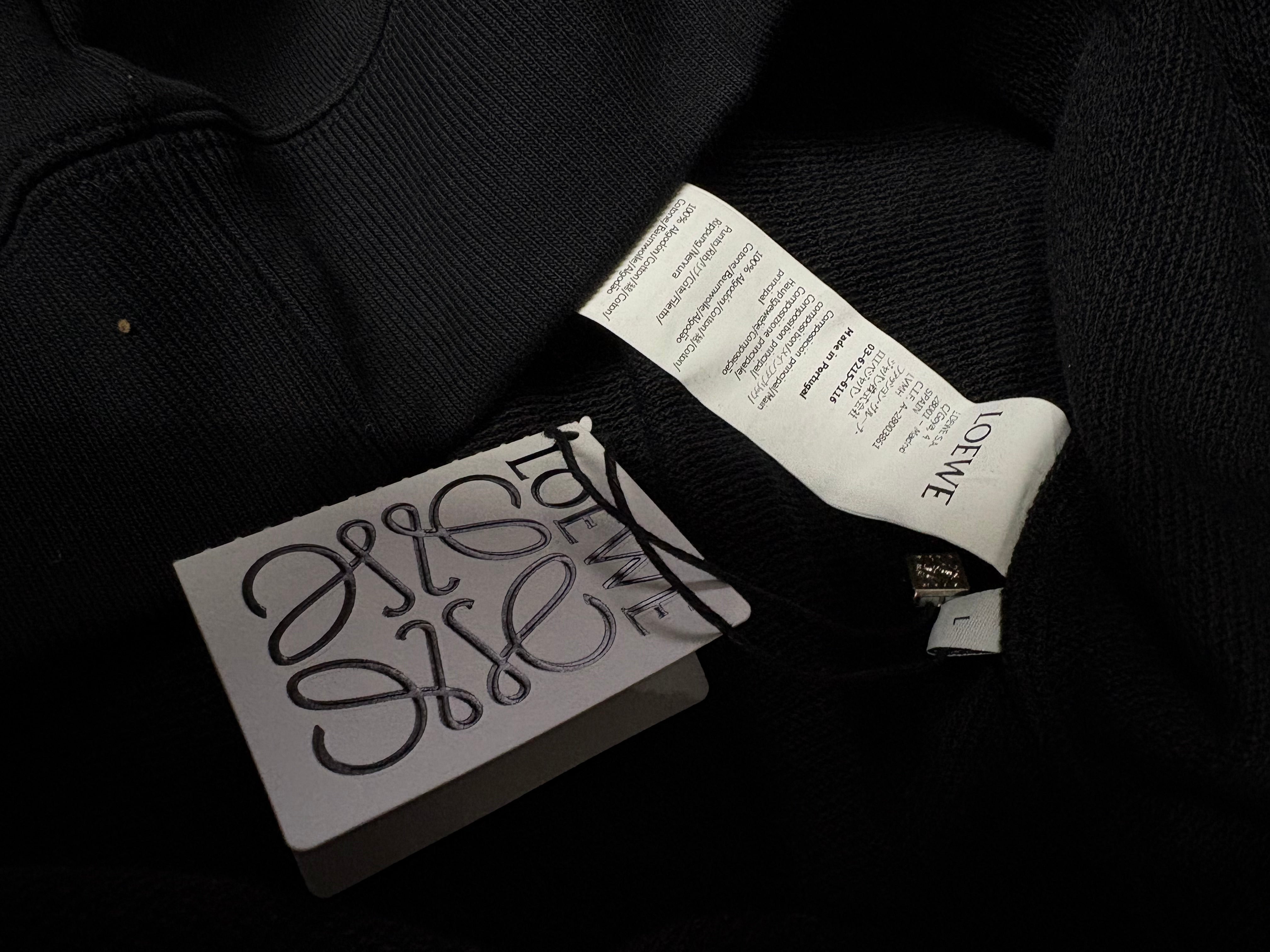 Anagram Leather Patch Hoodie