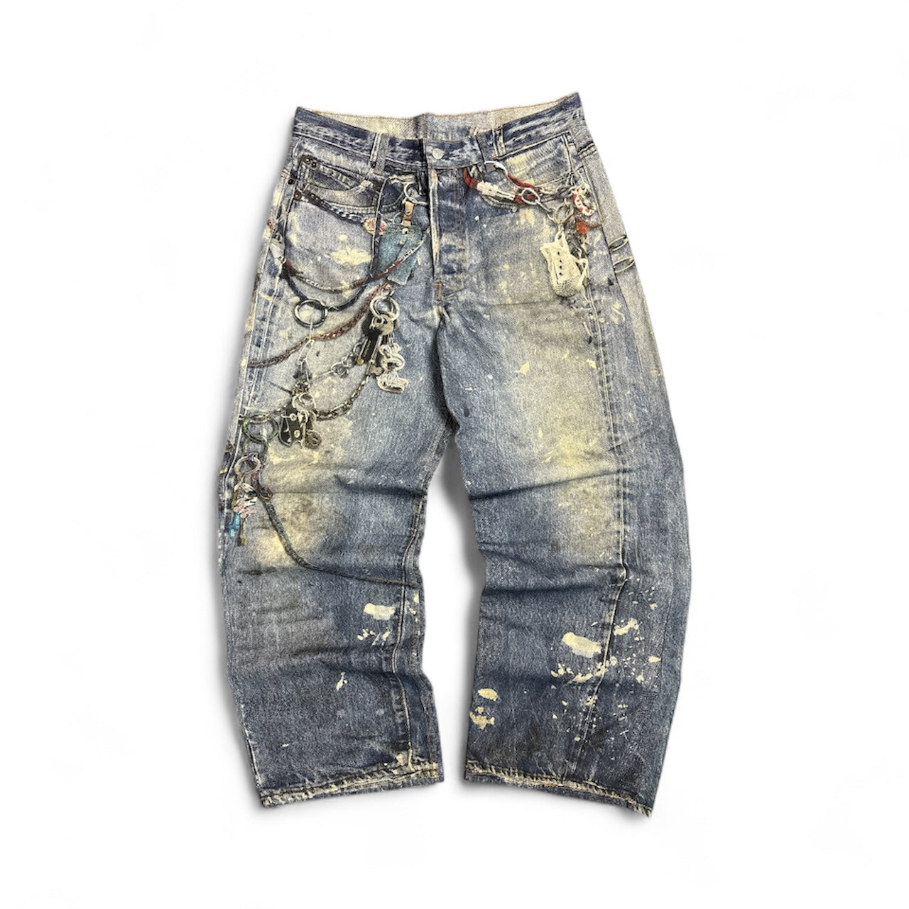 Trompe L’oeil Keychain Denim