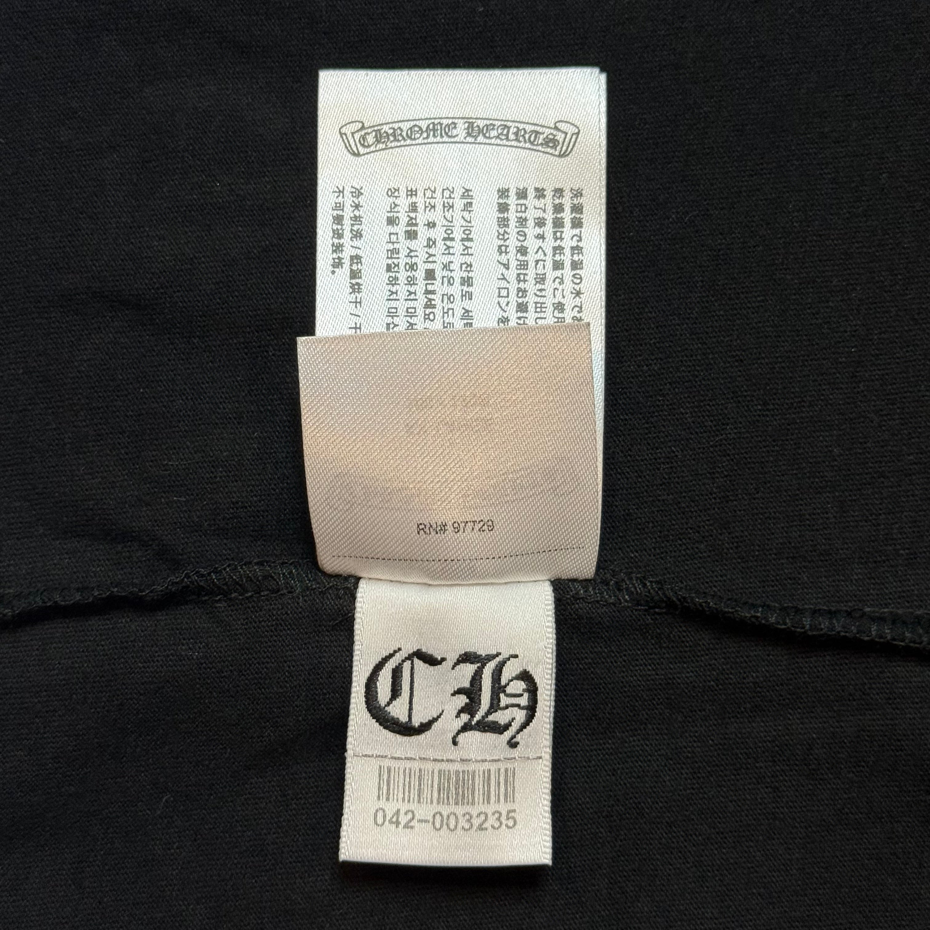 Pink Neck Logo Long Sleeve Tee