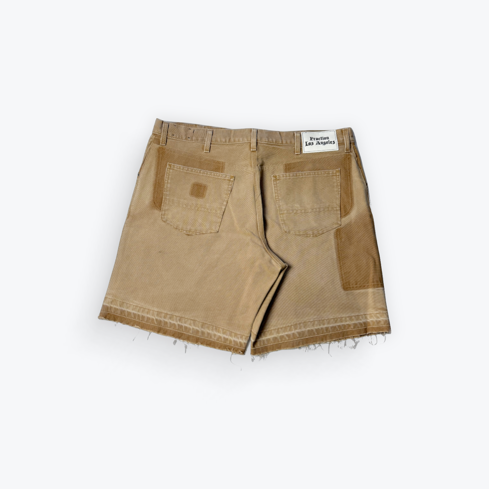 Distressed Work Shorts (Khaki)