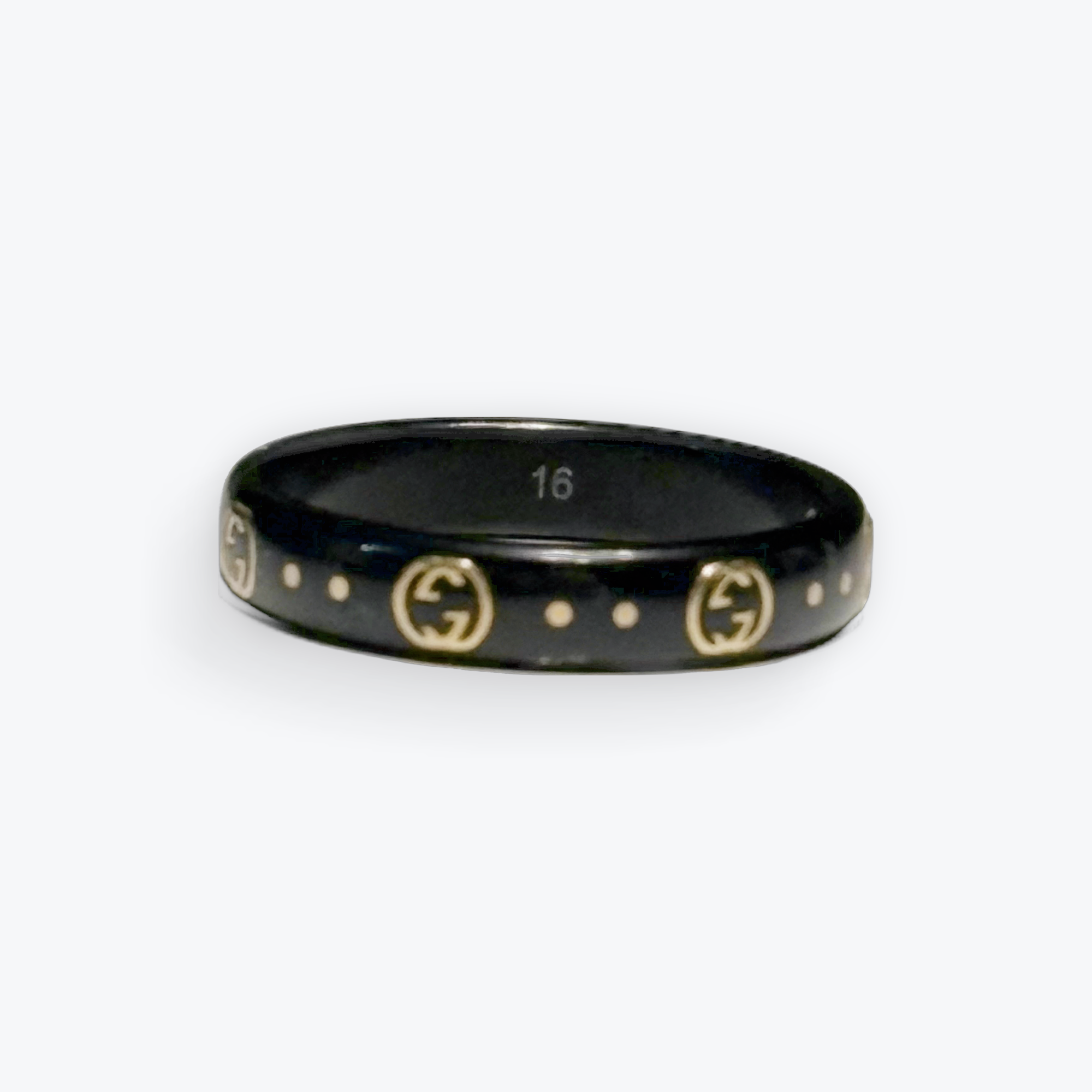 18kt Yellow Gold GG Icon Ring