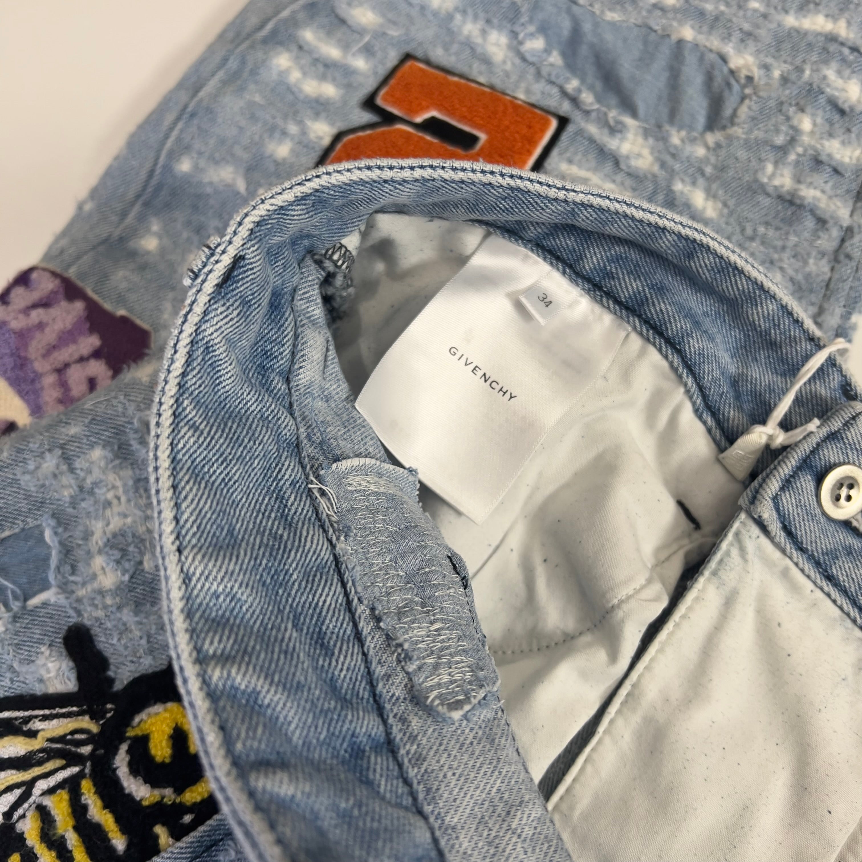 Bstroy Embroidered Patch Denim