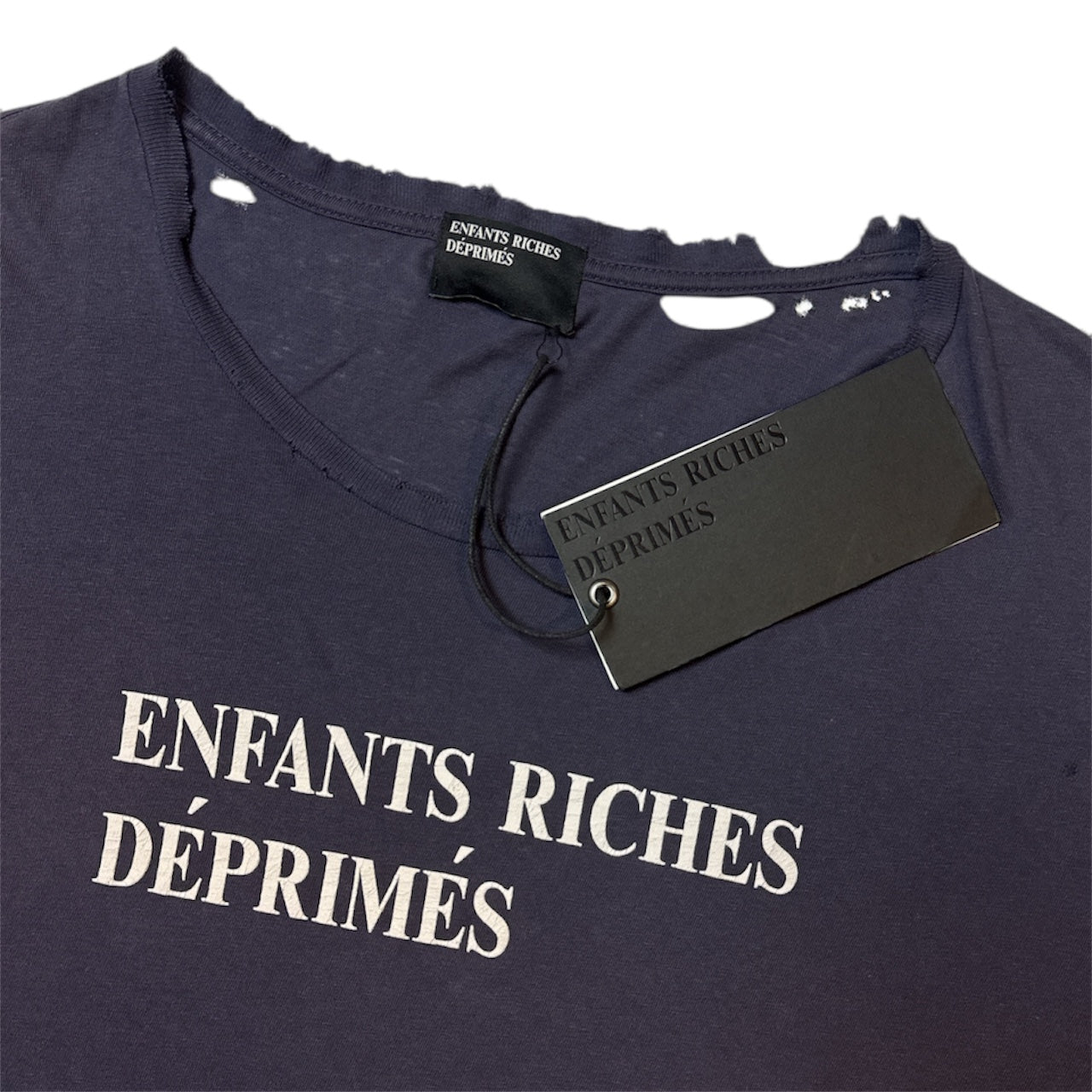 Distressed Logo Print T-Shirt