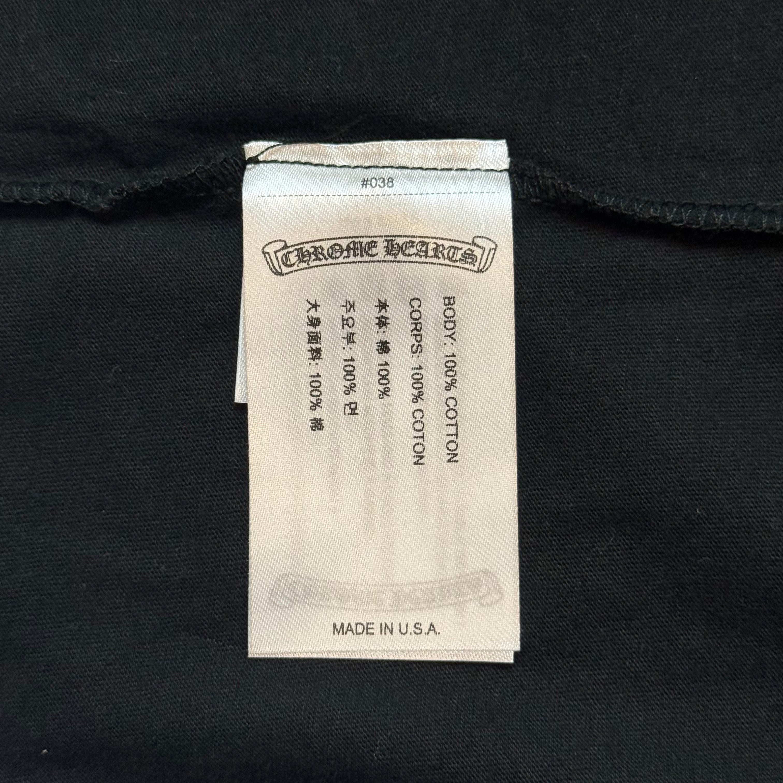 Pink Neck Logo Long Sleeve Tee