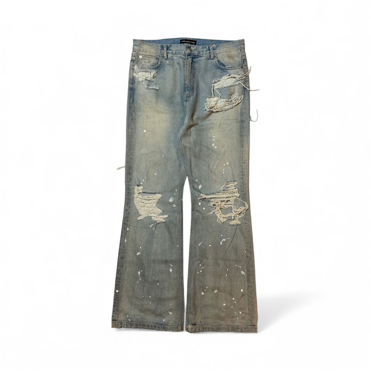 Distressed Flare Jeans