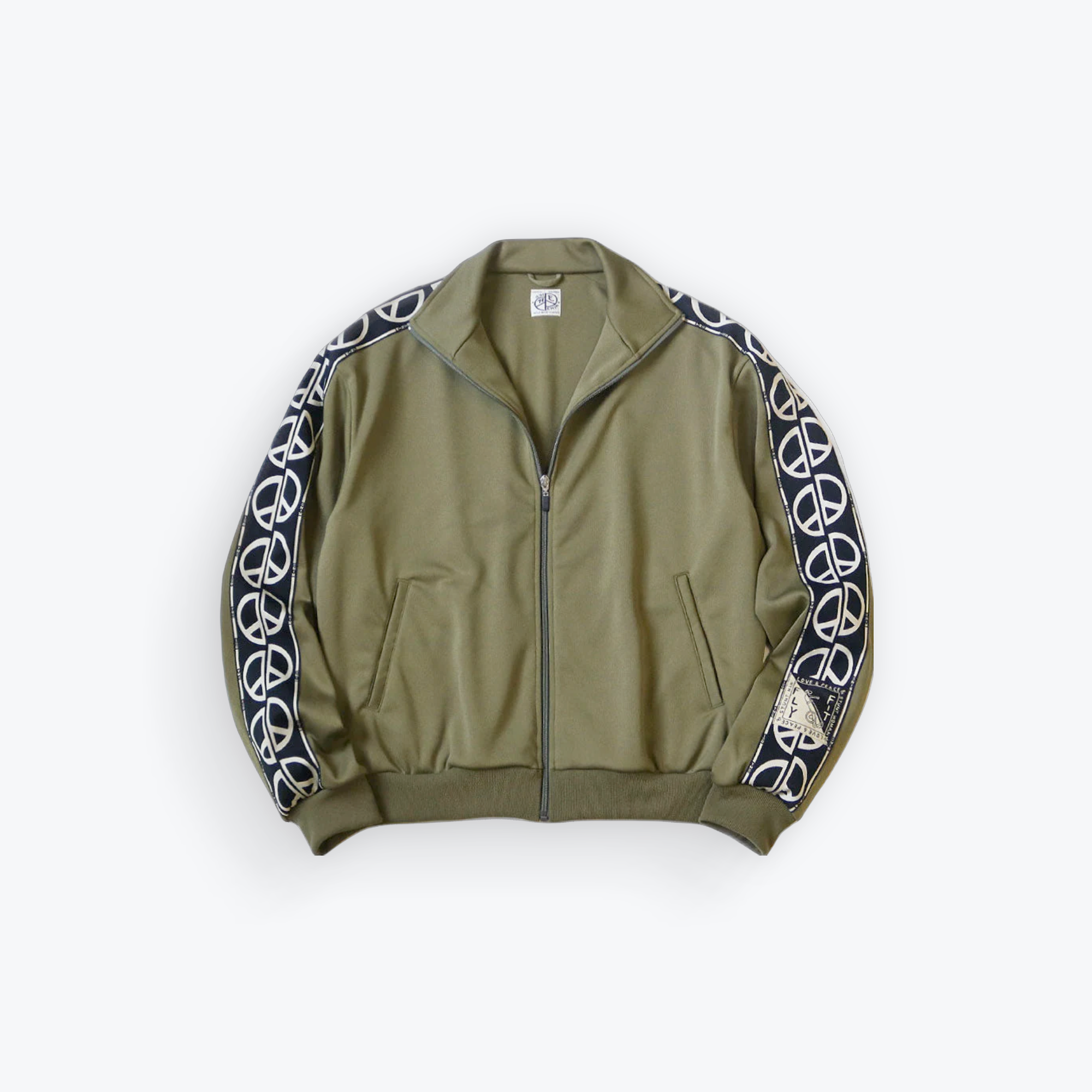 Smooth Jersey Peace Track Jacket