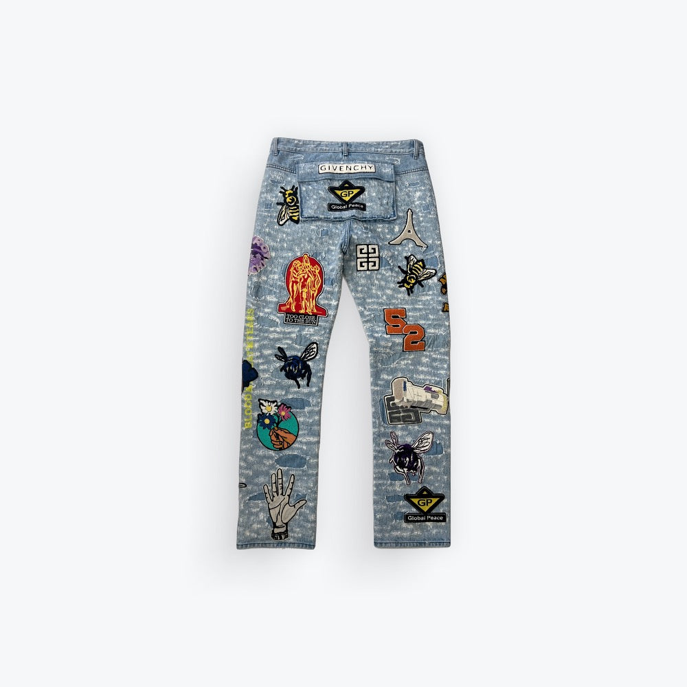 Bstroy Embroidered Patch Denim