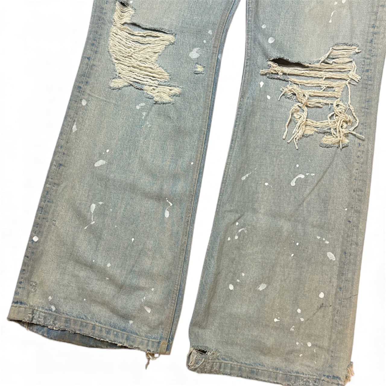 Distressed Flare Jeans