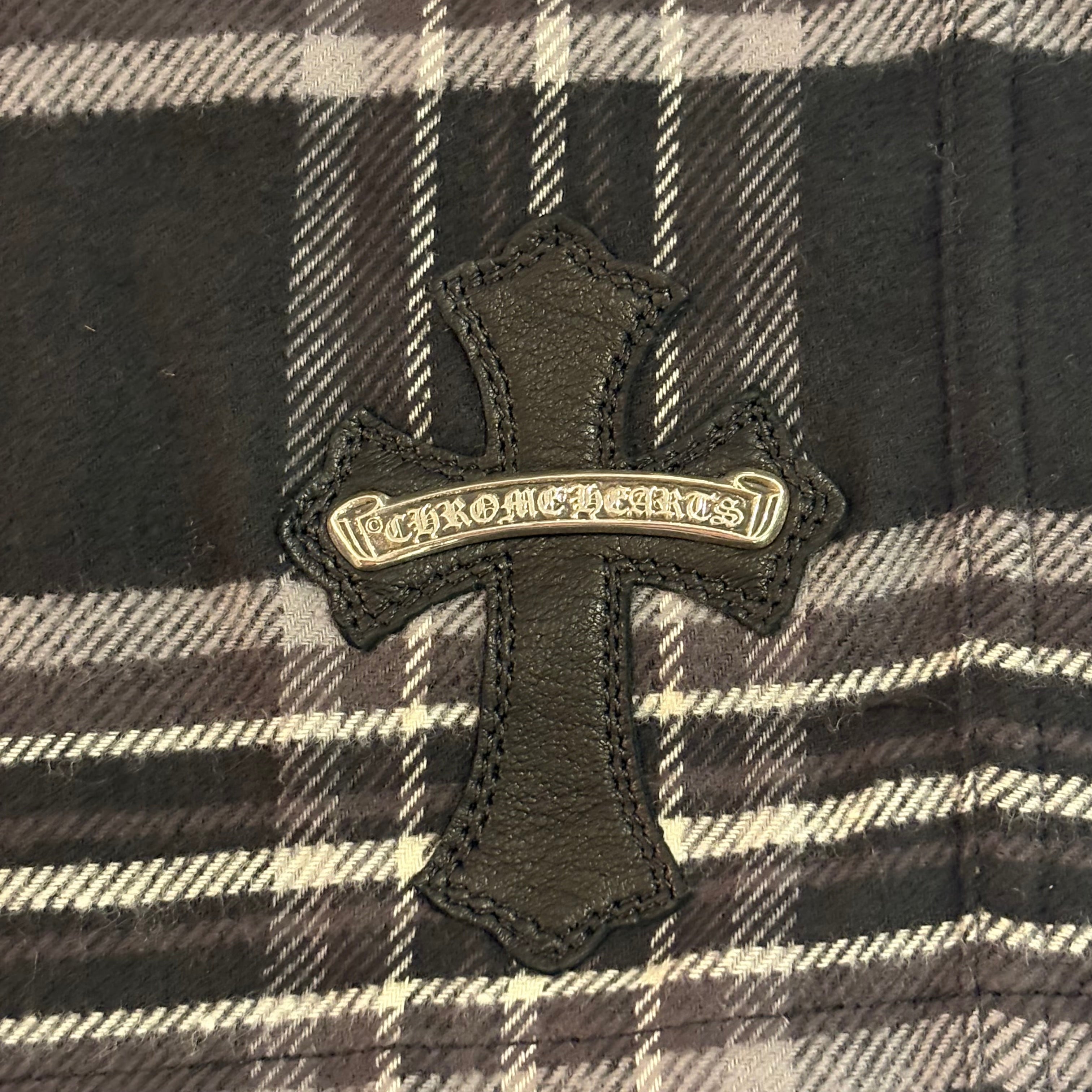 After School Cross Patch Plaid Flannel Shorts