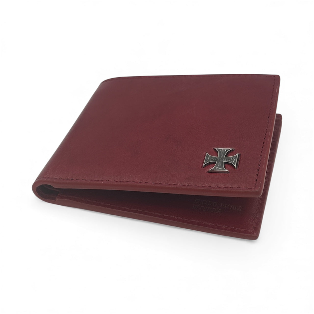 Cross Emblem Leather Wallet