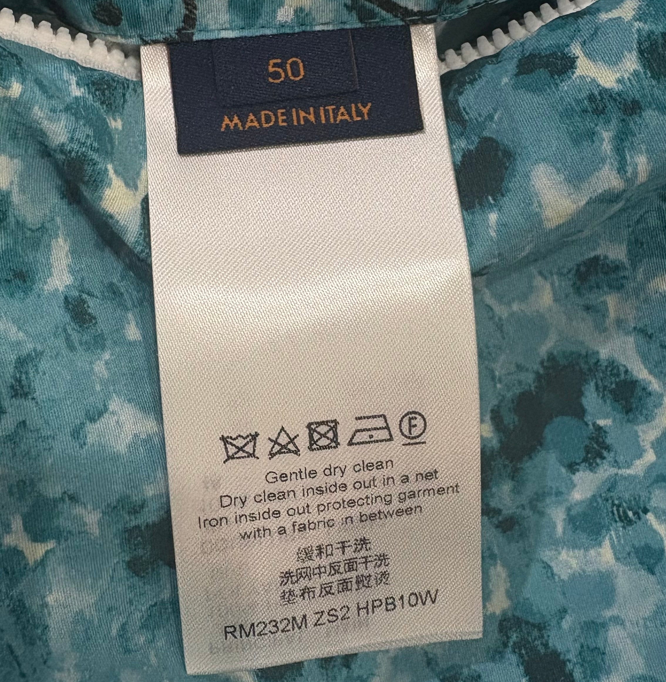 Blue Pointilism Monogram Windbreaker