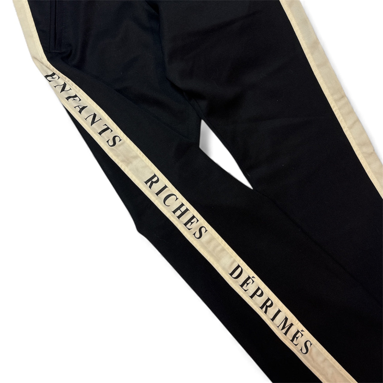 Striped Logo Flared Wool Pants