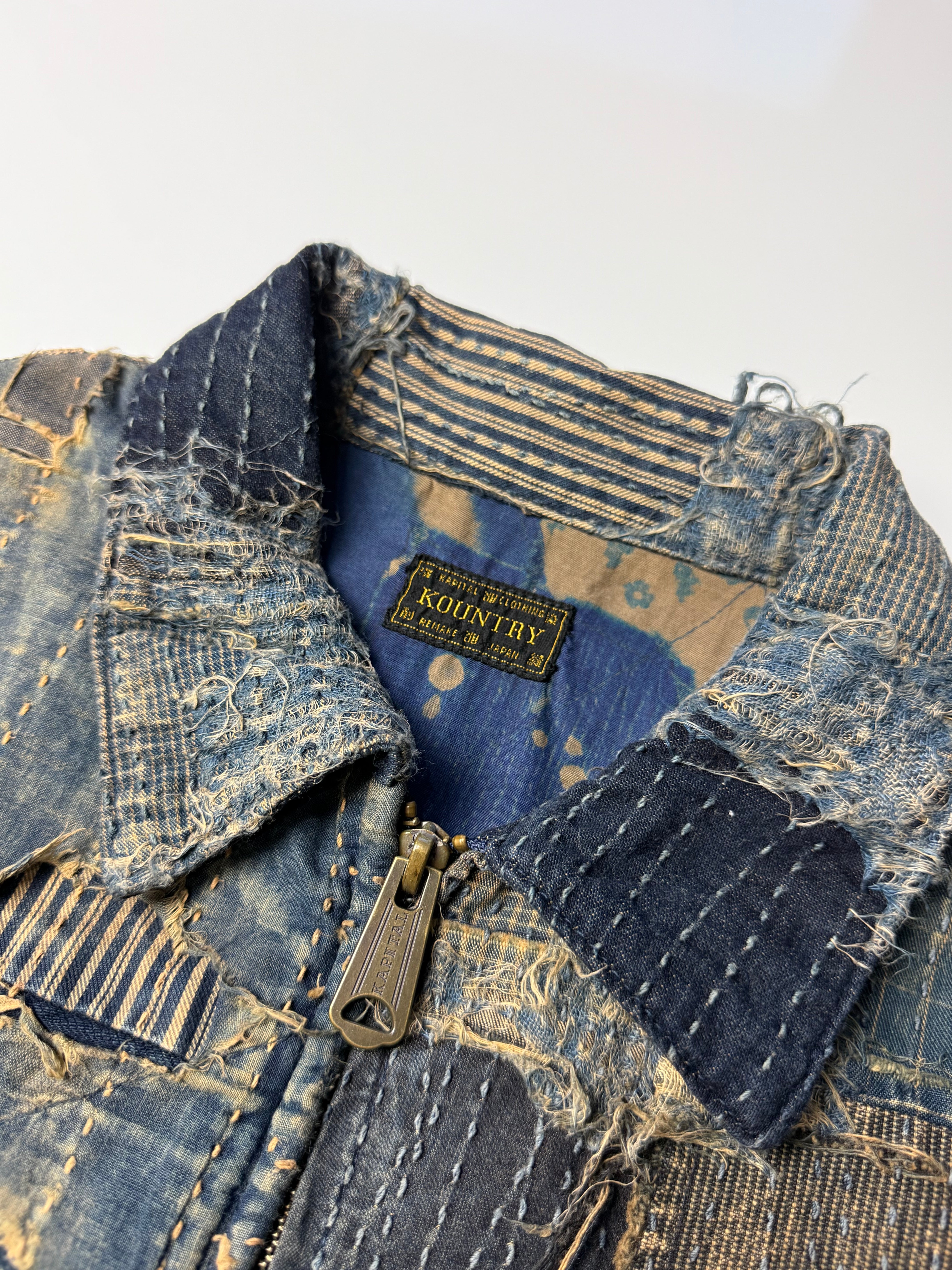 1st Spring Boro Denim Zip-Up