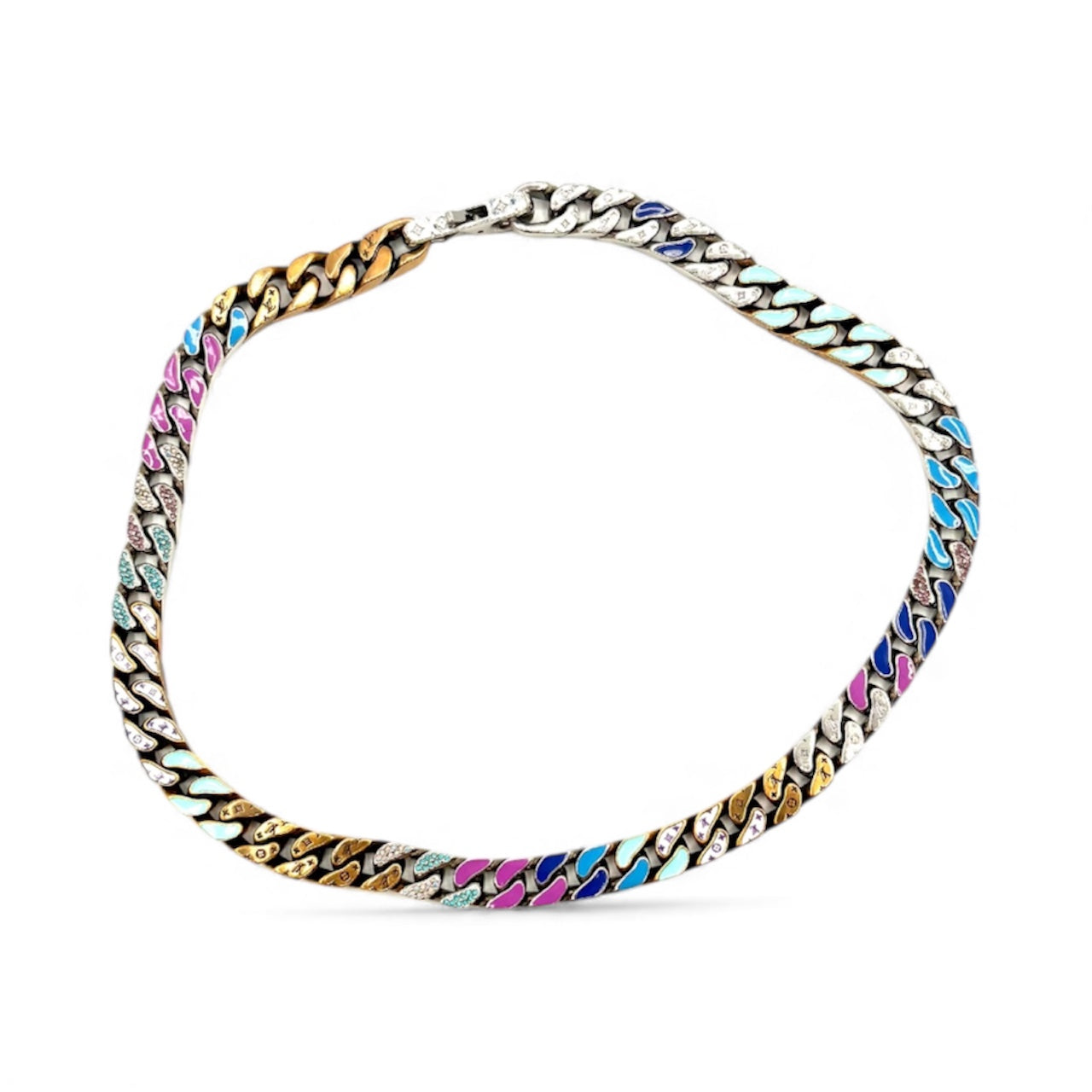 Chainlink Patches Necklace