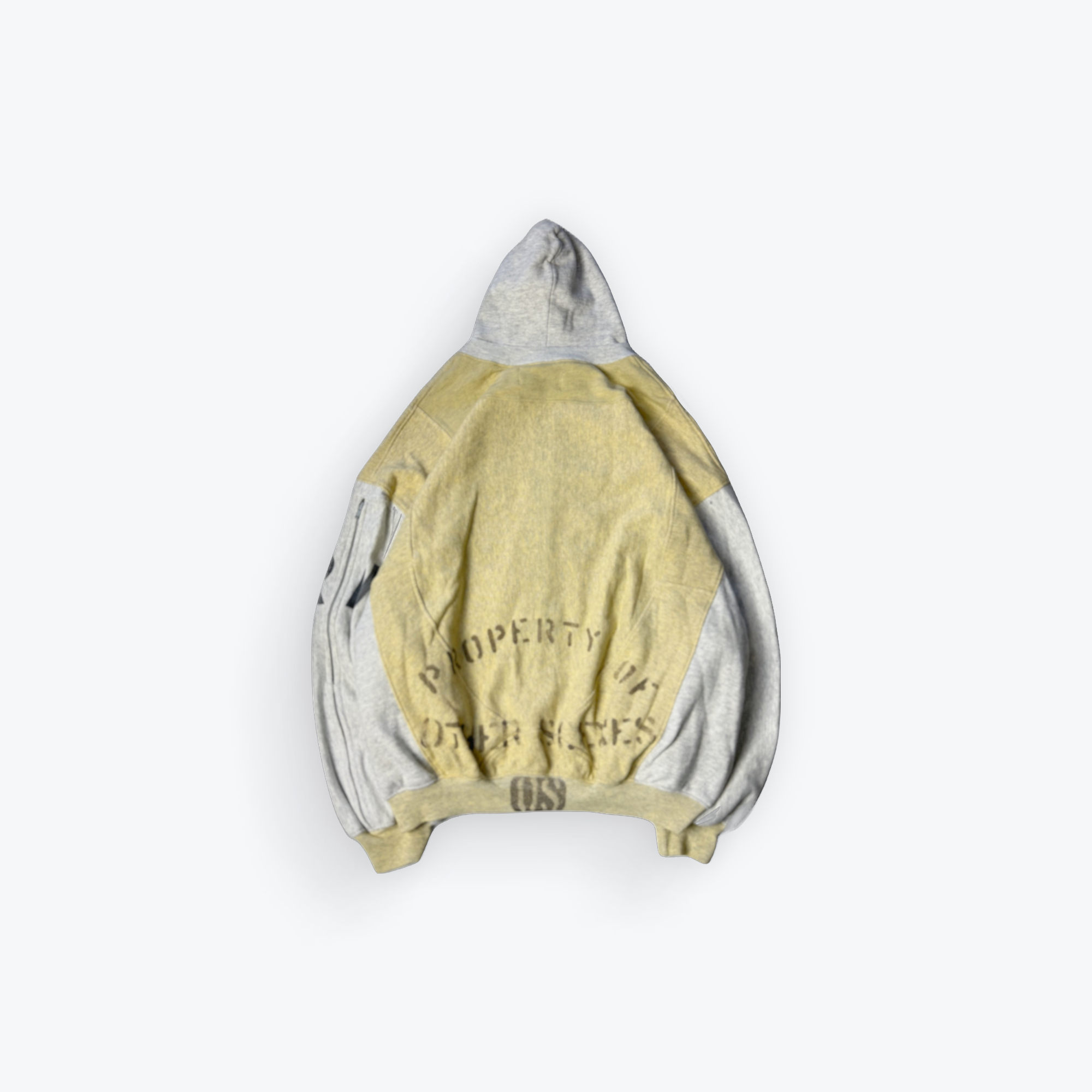 Army Rhinestone Zip-Up Hoodie