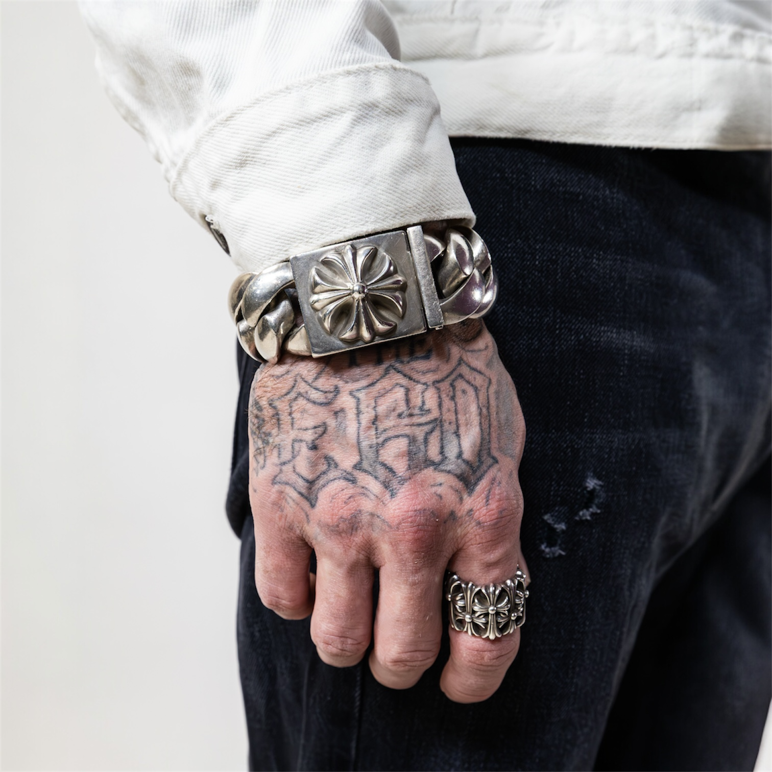 XL Cross Box ID Bracelet