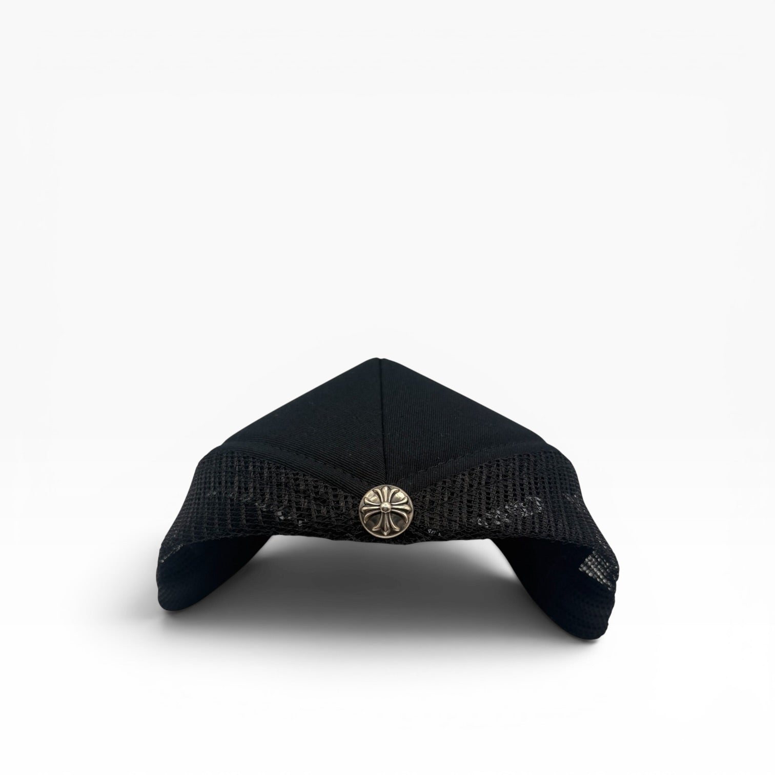 Orange Cemetery Cross Trucker Hat