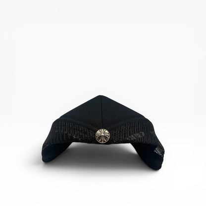 Orange Cemetery Cross Trucker Hat