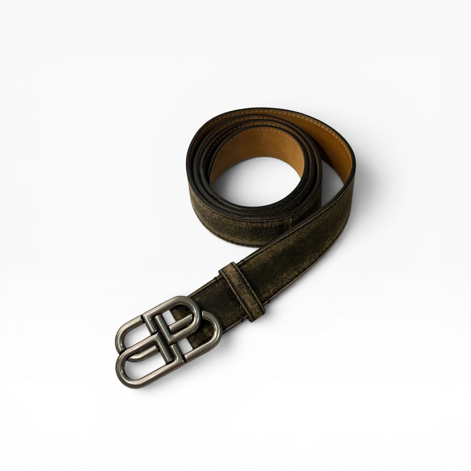 BB Logo Suede Belt