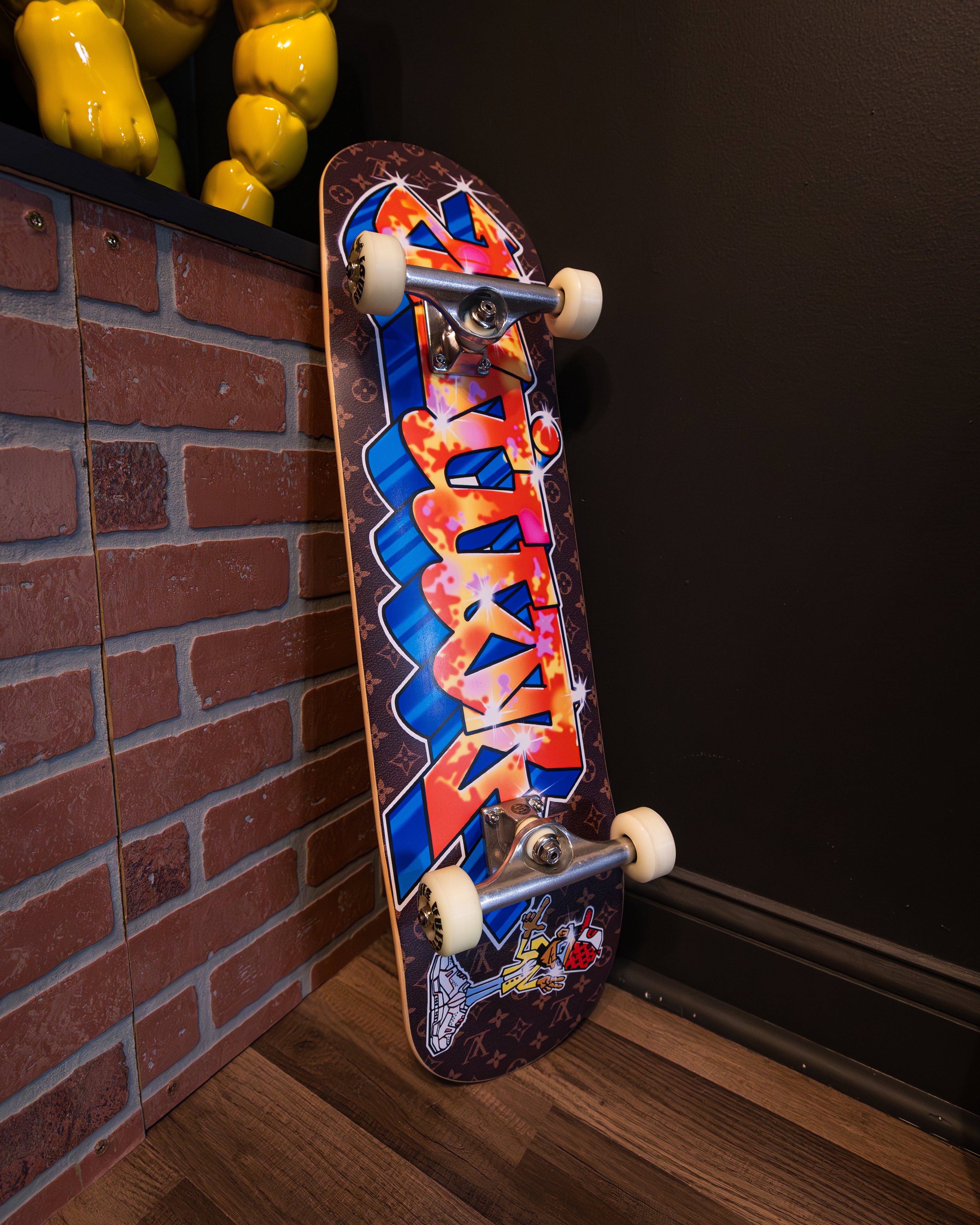 Monogram Graffiti Skateboard