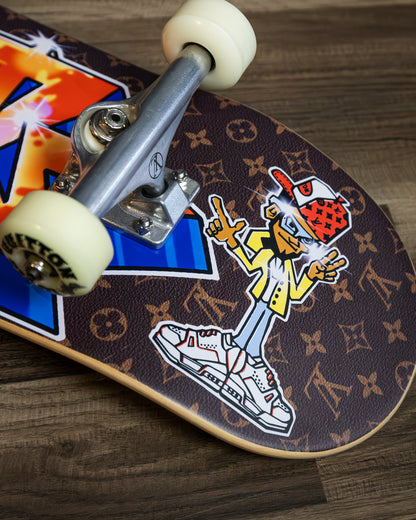 Monogram Graffiti Skateboard