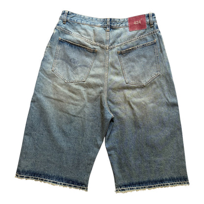 Distressed Baggy Denim Shorts