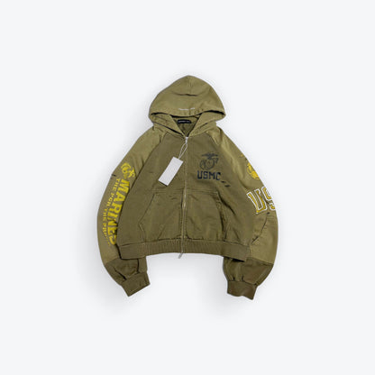 USMC Reconstructed Zip-Up Hoodie