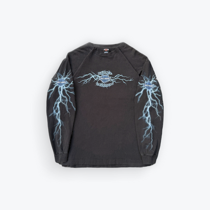 00’ Harley Davidson Kuwait Exclusive Electric Flames Long Sleeve Tee