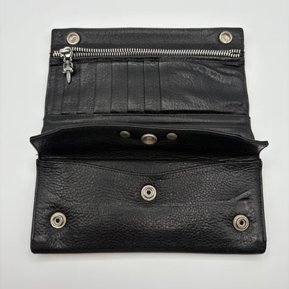 Snap Bifold Dagger Zip Long Wallet