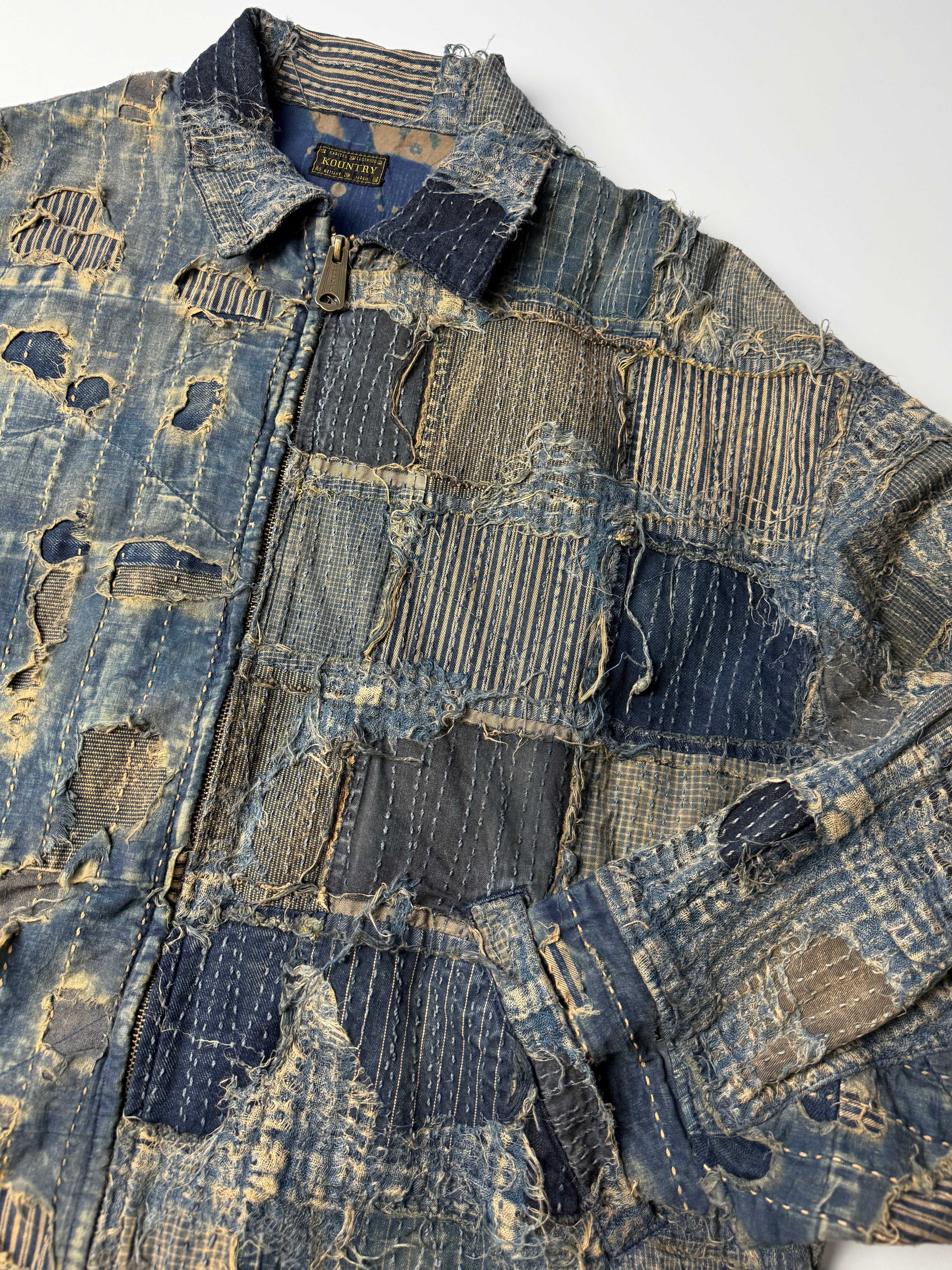 1st Spring Boro Denim Zip-Up